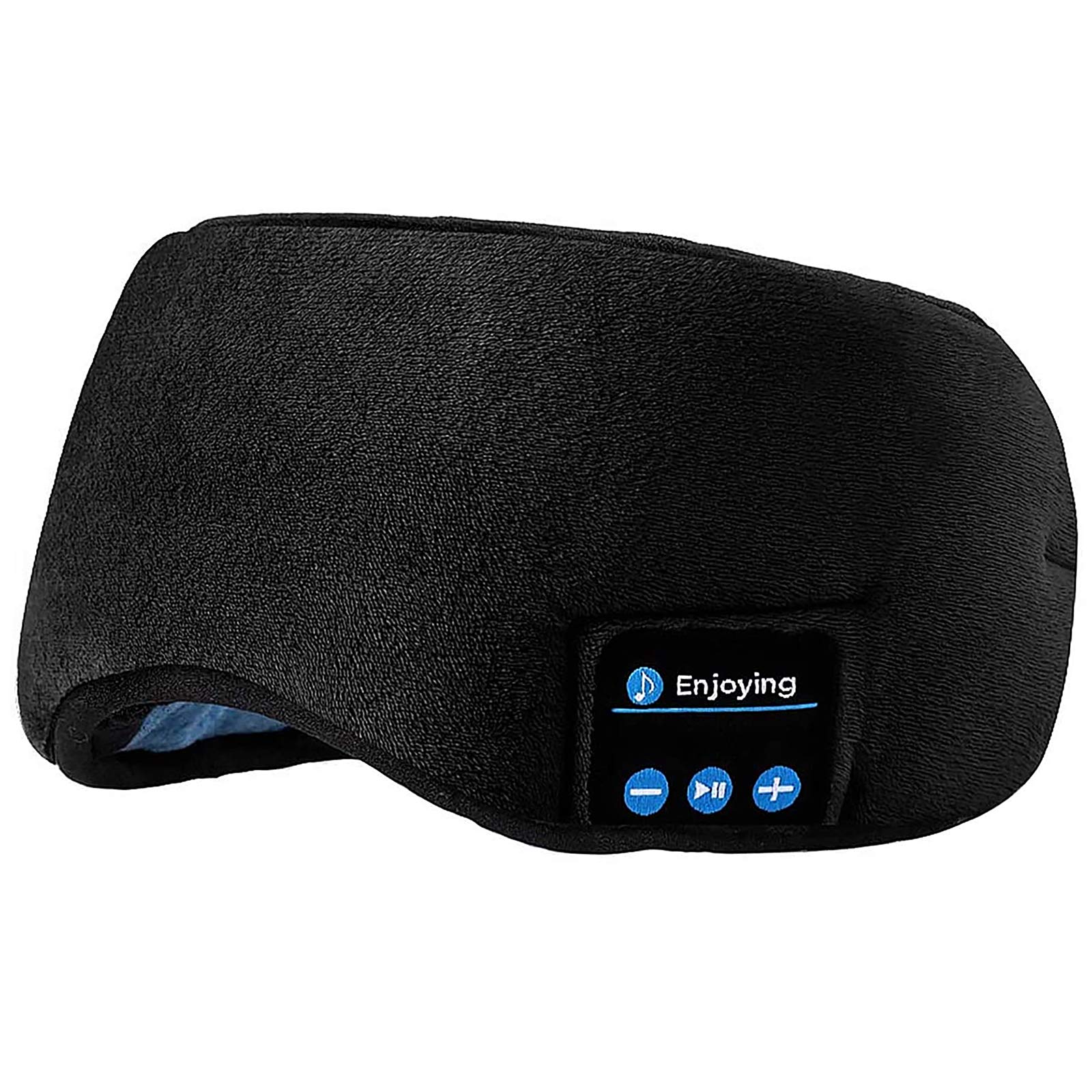Joseche Bluetooth Sleep Mask with Built-in Headphones - Wireless 4.2 Sleep Eye Mask with Speakers & Mic for Travel, Meditation & Relaxation | Washable & Comfortable for Night Use, Airplane Sleeping & Nap Time