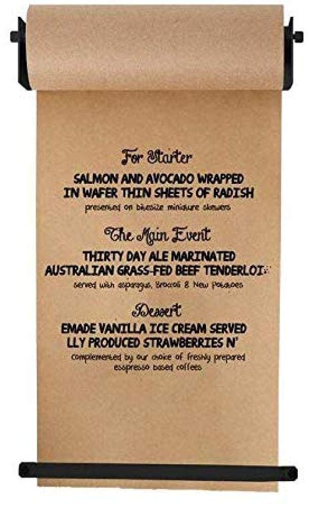 Wall Mounted Kraft Paper Roll Holder - 37cm Paper Dispenser for Office, Home & Coffee Shop | Durable & Space-Saving Organizer for Wrapping, Crafting & Receipt Printing