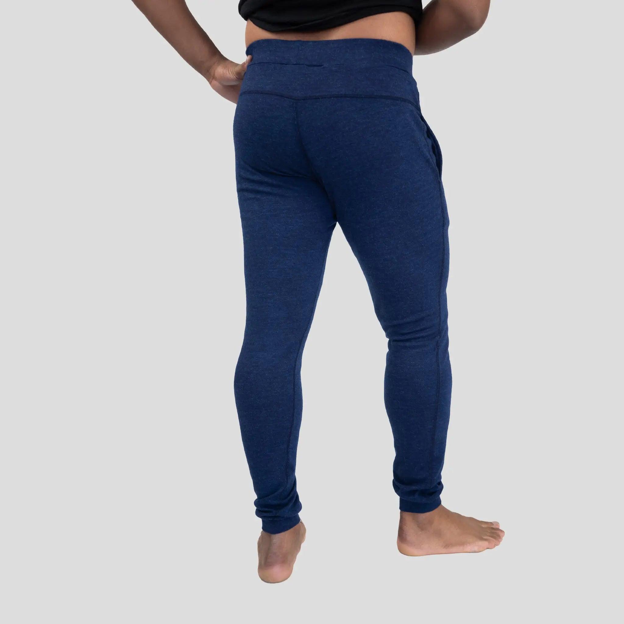 Men's Alpaca Wool Joggers - 300 GSM Lightweight Thermal Running Pants for Winter Outdoor Activities & Lounge Wear