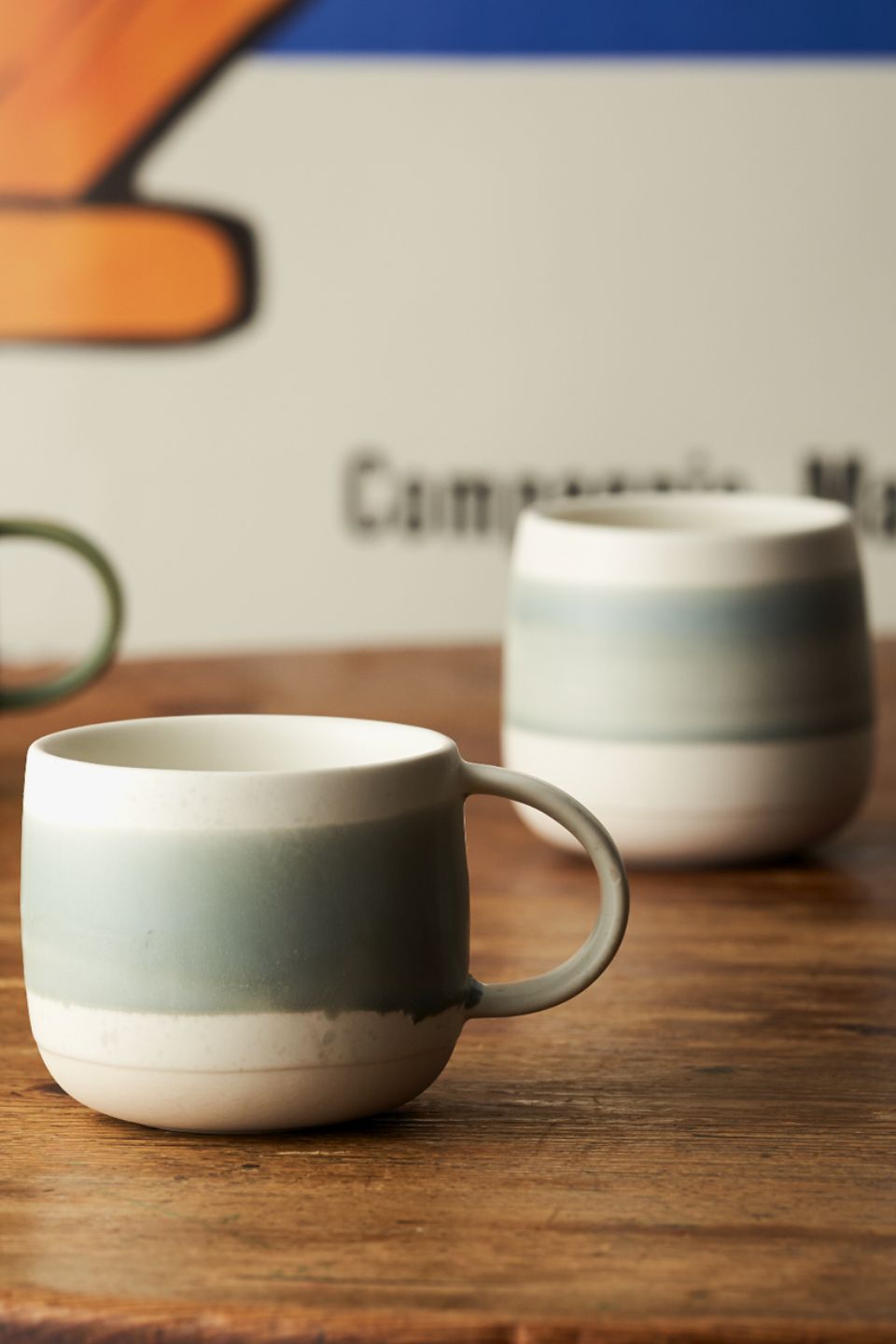 Premium Soft Blue & White Ceramic Coffee Mugs - 16oz Large Capacity, Dishwasher & Microwave Safe - Perfect for Home, Office, Gifts & Daily Coffee/Tea Use
