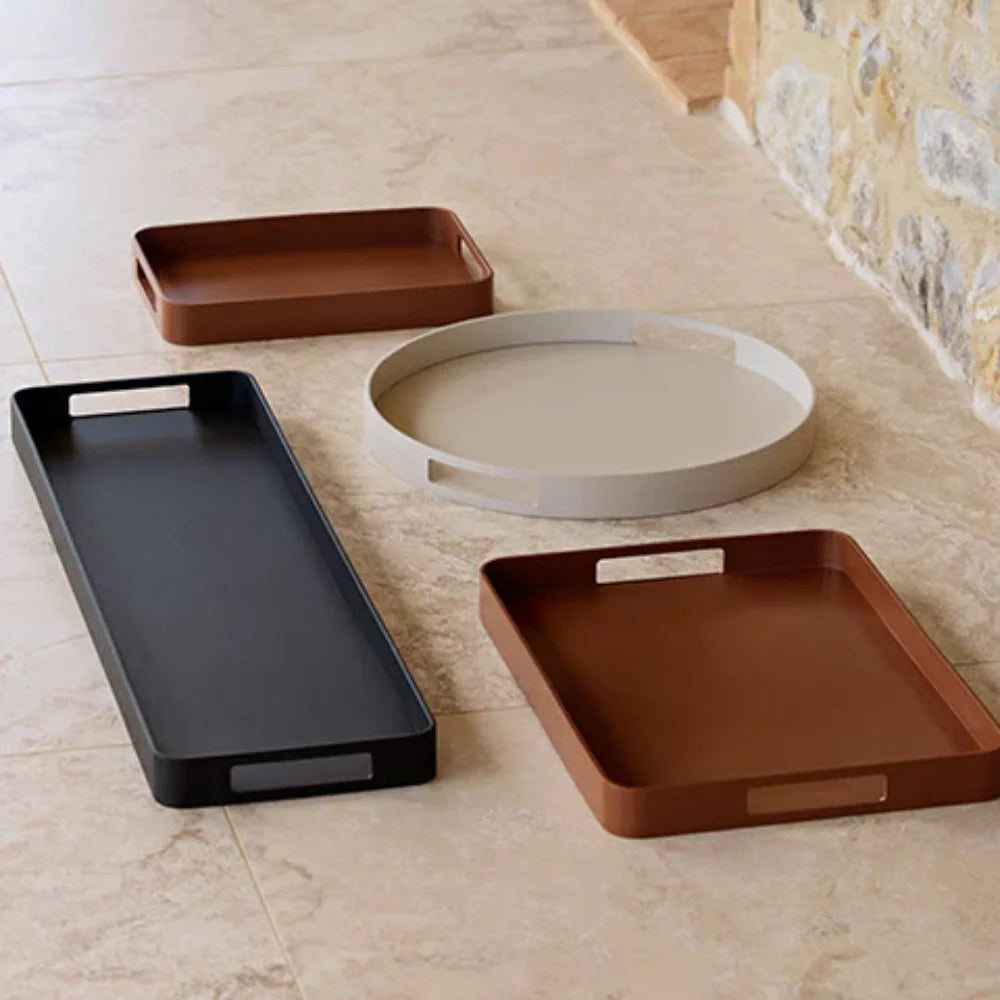 Premium Rectangle Club Tray - Elegant Serving Platter for Parties, Events & Home Decor | Durable Plastic Serving Tray for Food, Drinks & Appetizers | Perfect for Entertaining, Weddings & Catering
