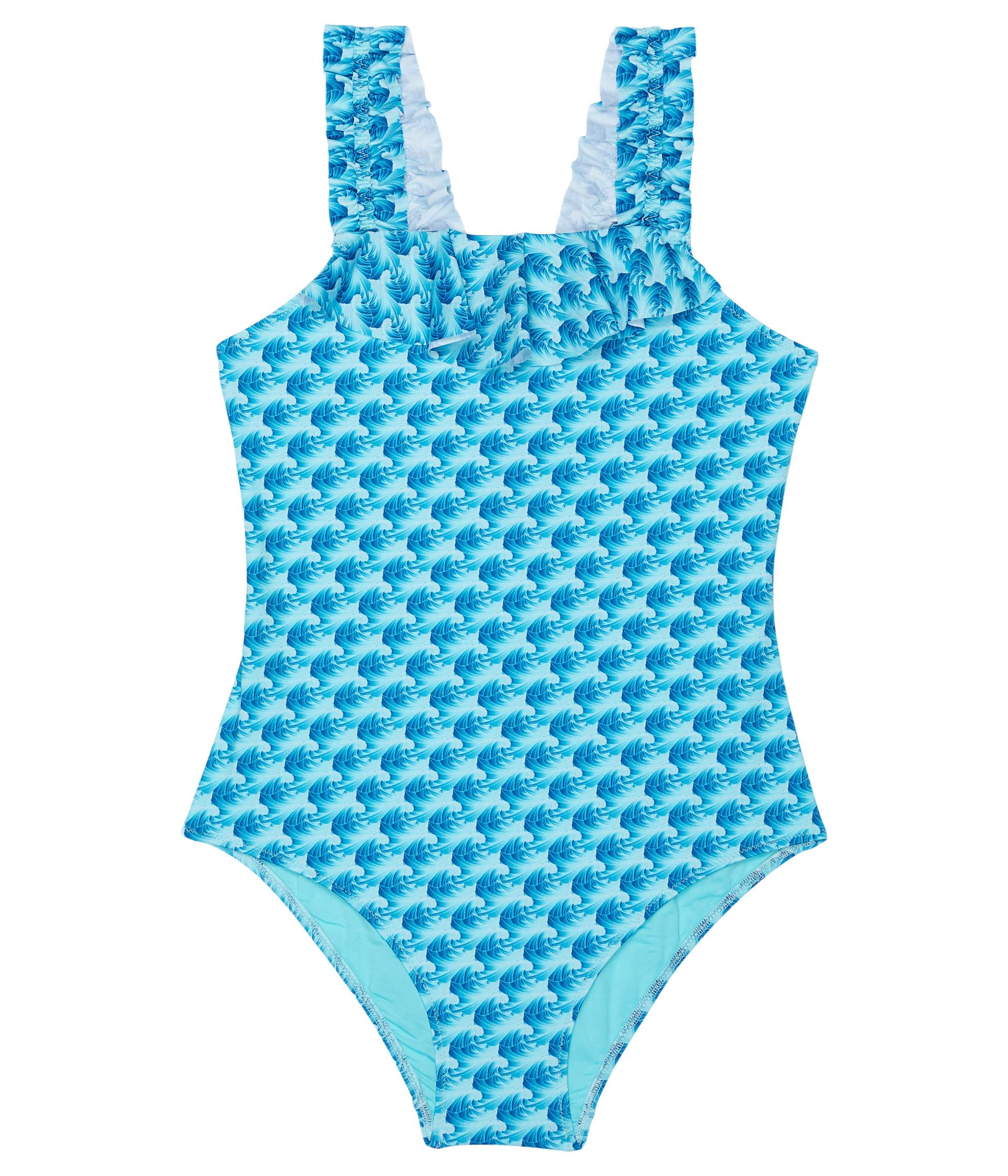 Vilebrequin Girls Micro Waves Giny Swimwear - Toddler, Little Kids & Big Kids Size - Cute Beach & Pool Swimsuits for Summer Vacation