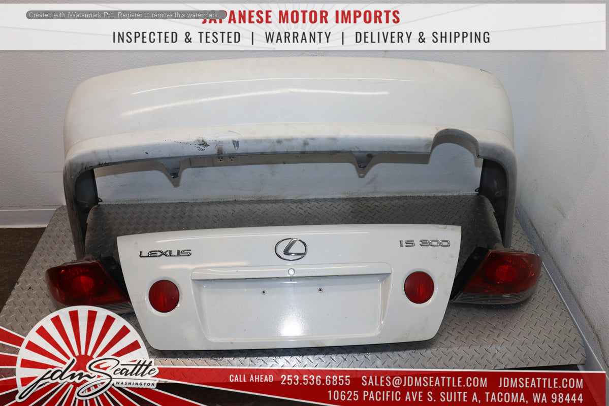 Lexus IS300 Toyota Altezza Trunk Lip Spoiler, Rear Bumper & Taillights (Left/Right) - Perfect for Car Upgrades & Styling