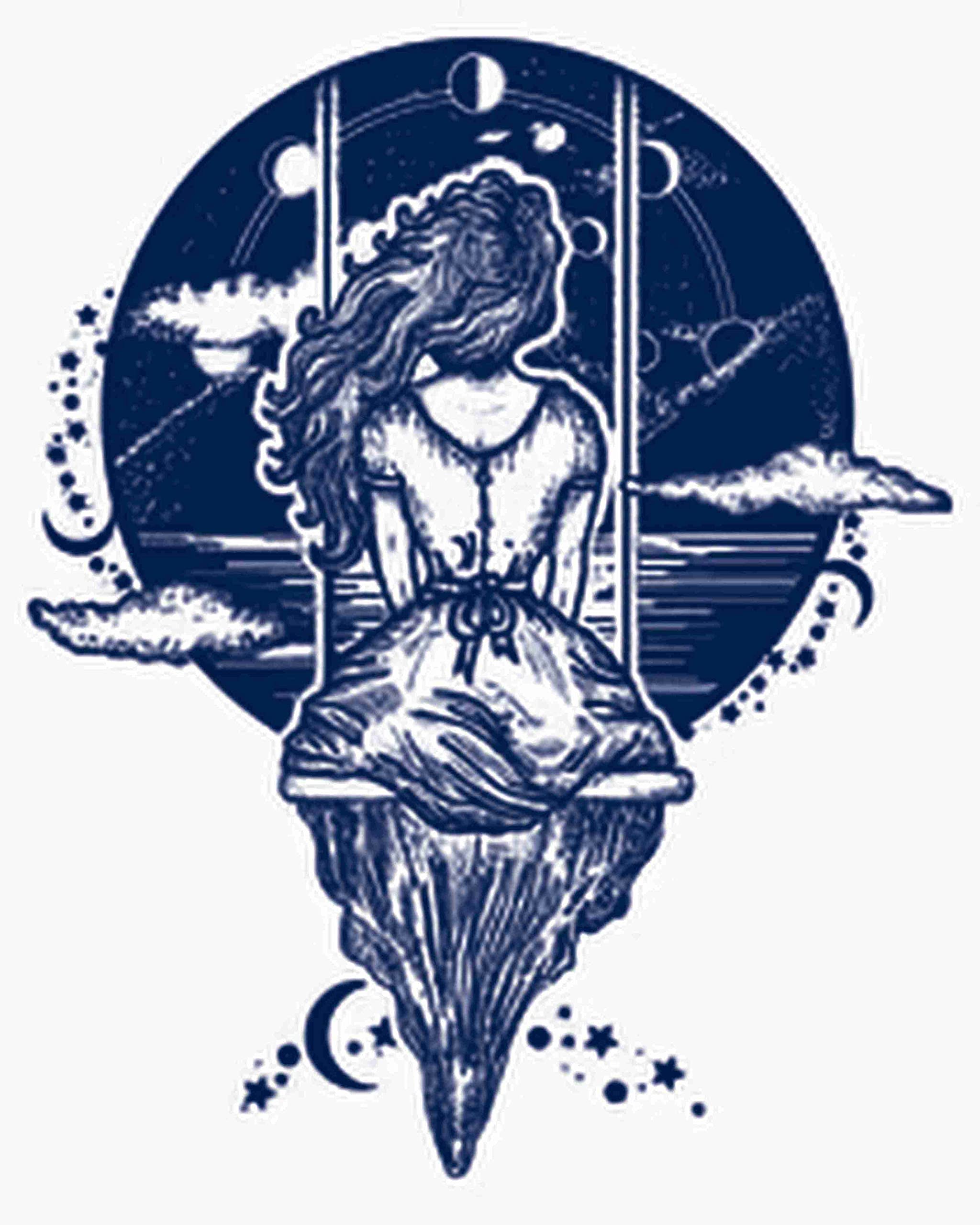 Long-Lasting 1-2 Weeks Semi-Permanent Tattoo Ink - Realistic Navy Blue Temporary Tattoos for Adults, Women & Men - Chest, Neck, Arm Body Art - Perfect for Parties, Halloween, Cosplay & Self-Expression (4 Sheets)