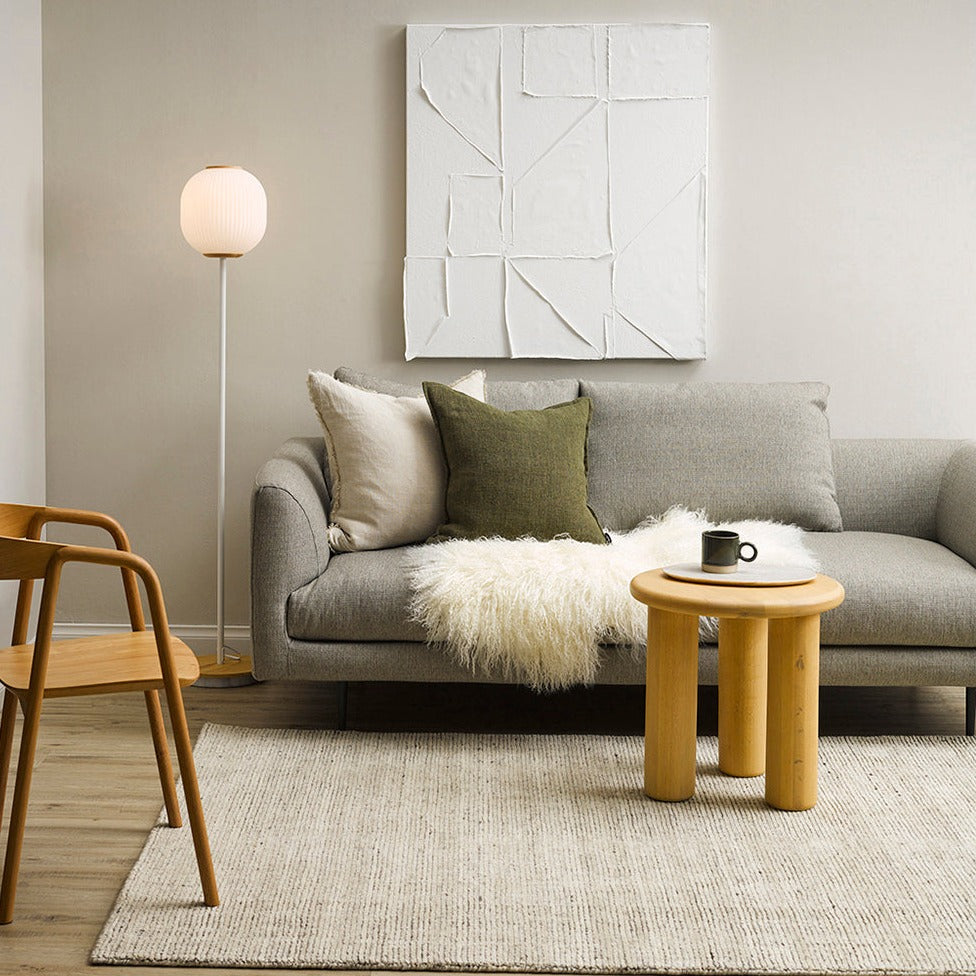 Premium Baya Emmett Floor Rug - Soft Pumice Color, 250cm x 350cm (8.2' x 11.5') - Non-Slip Living Room Rug for Cozy Home Decor