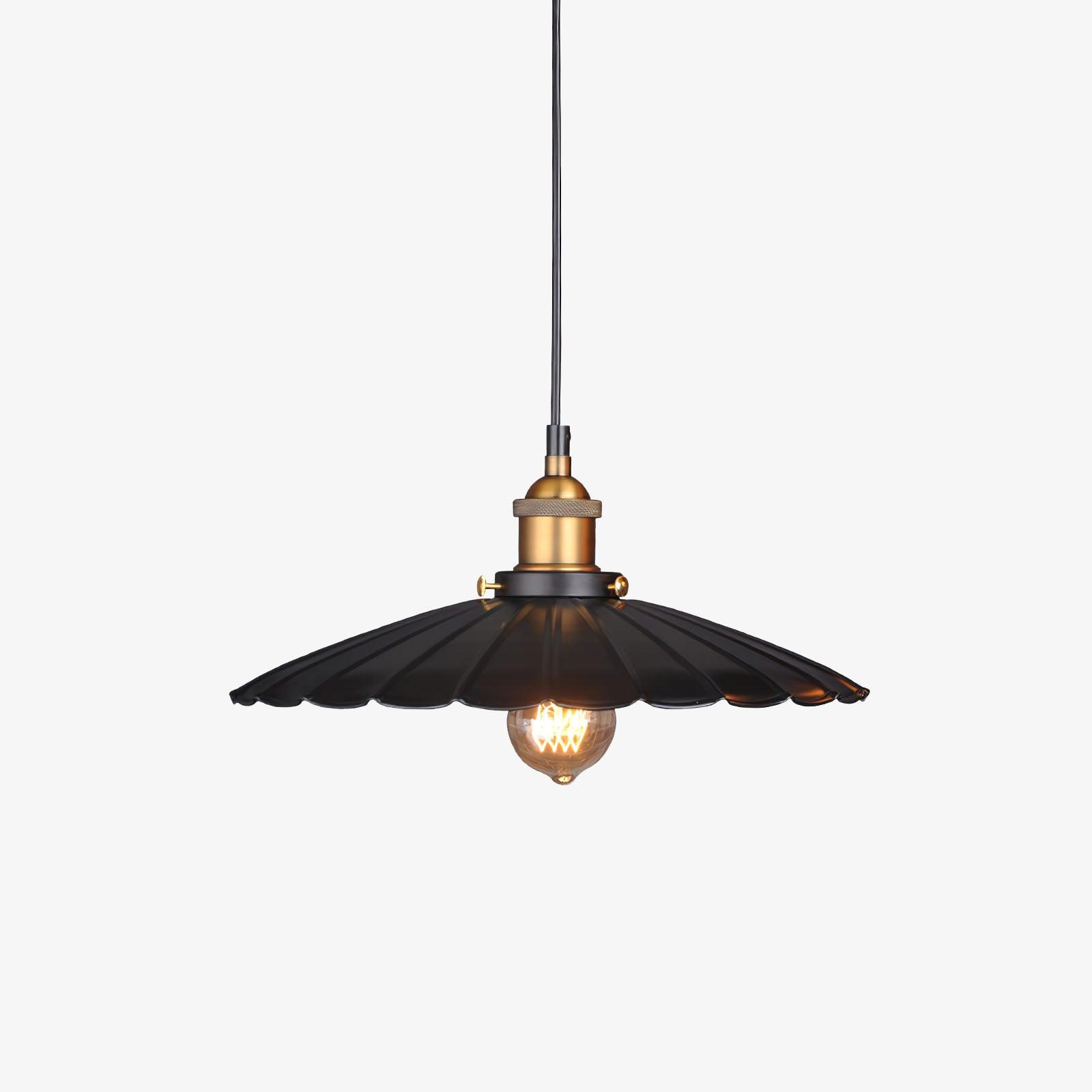 Elegant Black Skirt Pendant Light - Modern Hanging Chandelier for Dining Room, Kitchen Island, or Bedroom Decor