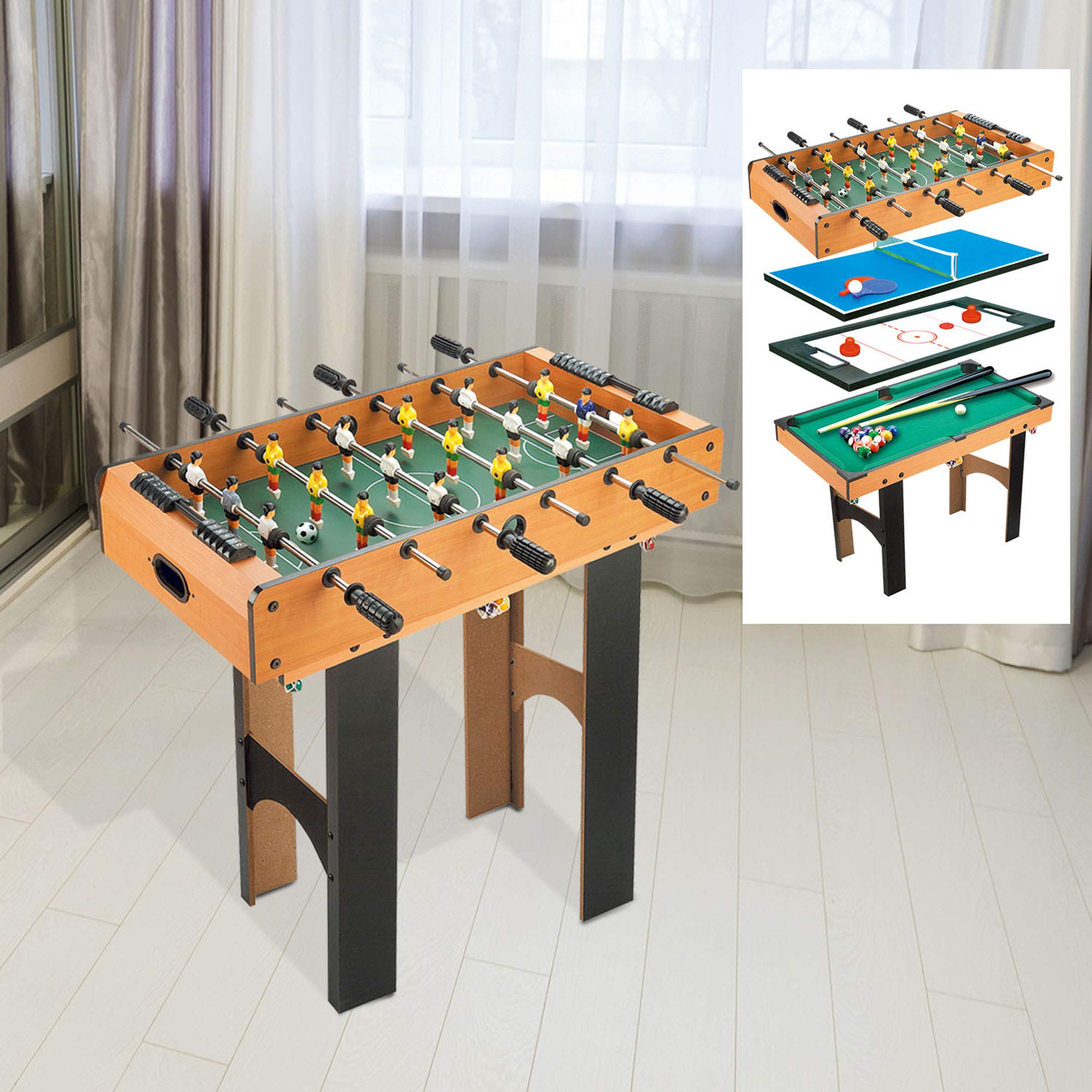 DecHome 2-in-1 Folding Game Table for Pool & Ping Pong - 55