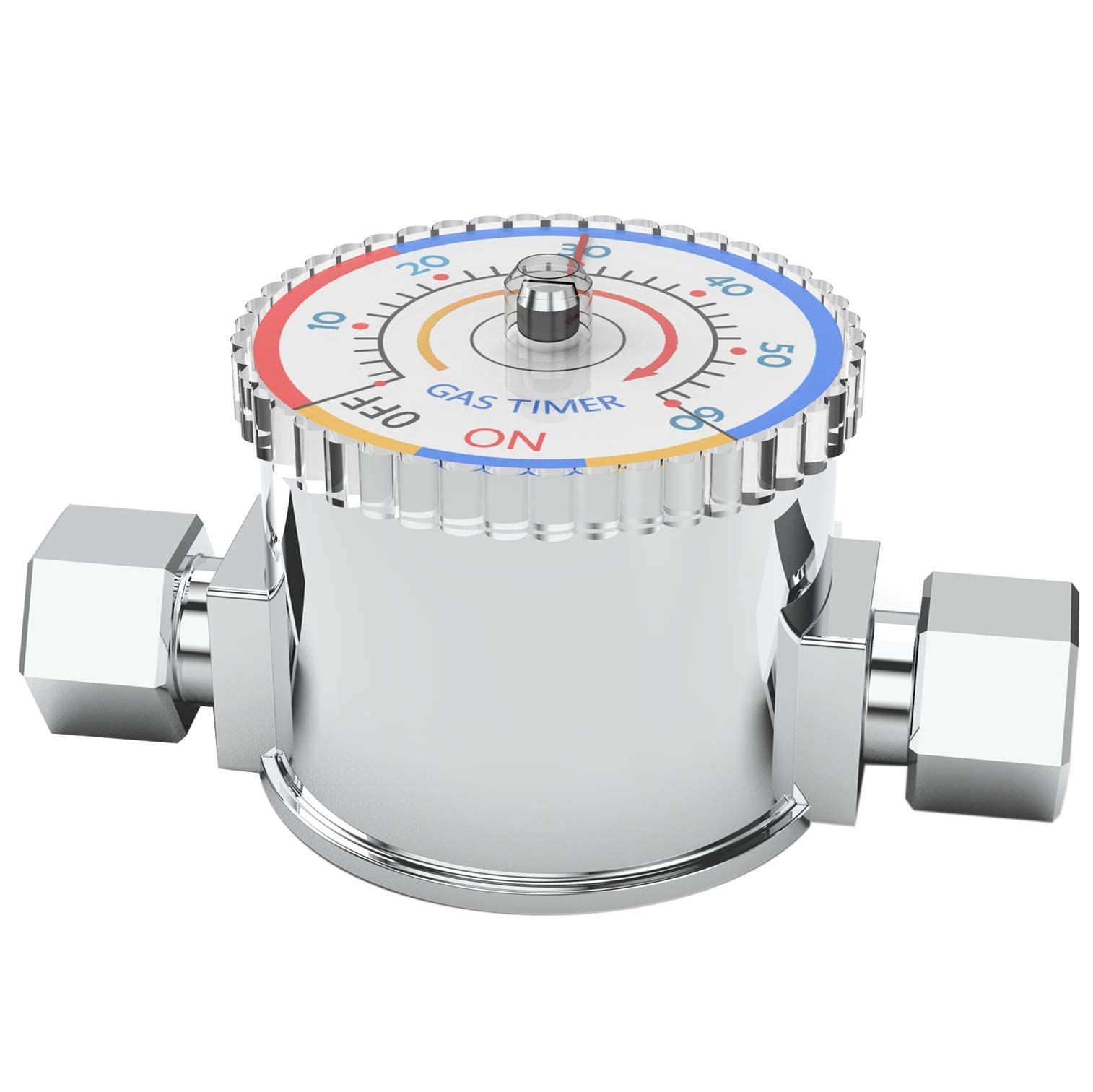 Automatic Gas Shut Off Valve - Non-Electric Safety Timer for BBQ Grill, Kitchen & Fireplace - 1/2