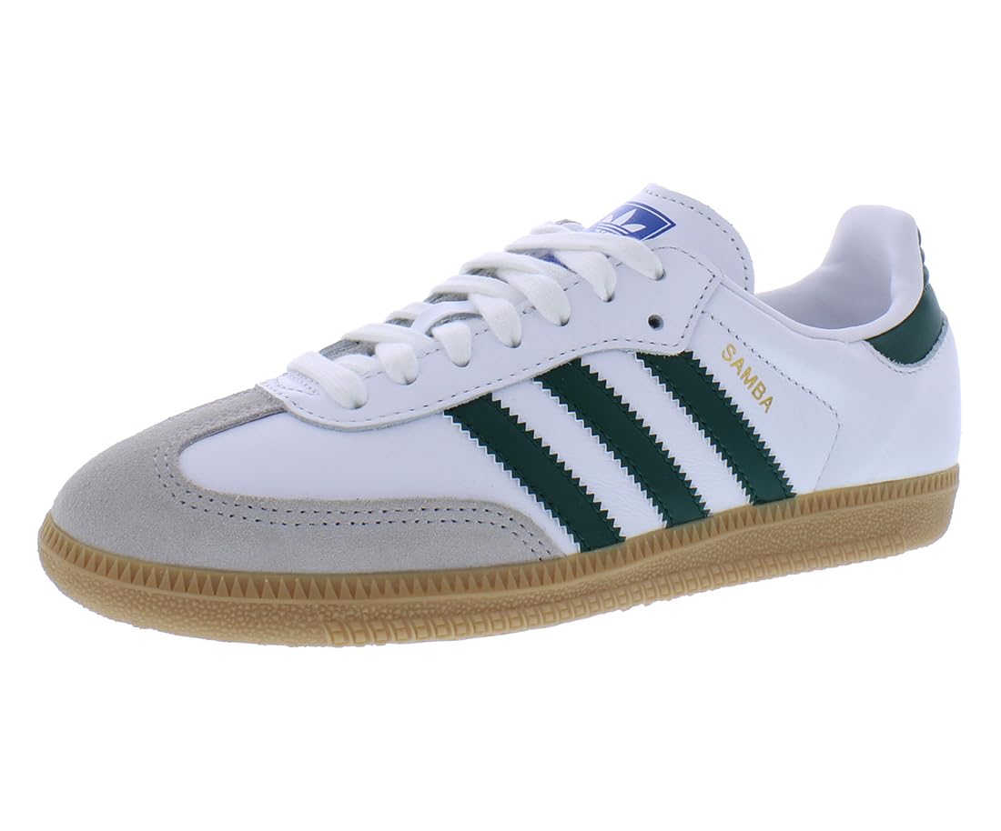 adidas Samba OG Men's Sneakers - Classic White & Black Low-Top Leather Shoes for Casual Wear, Street Style & Everyday Comfort