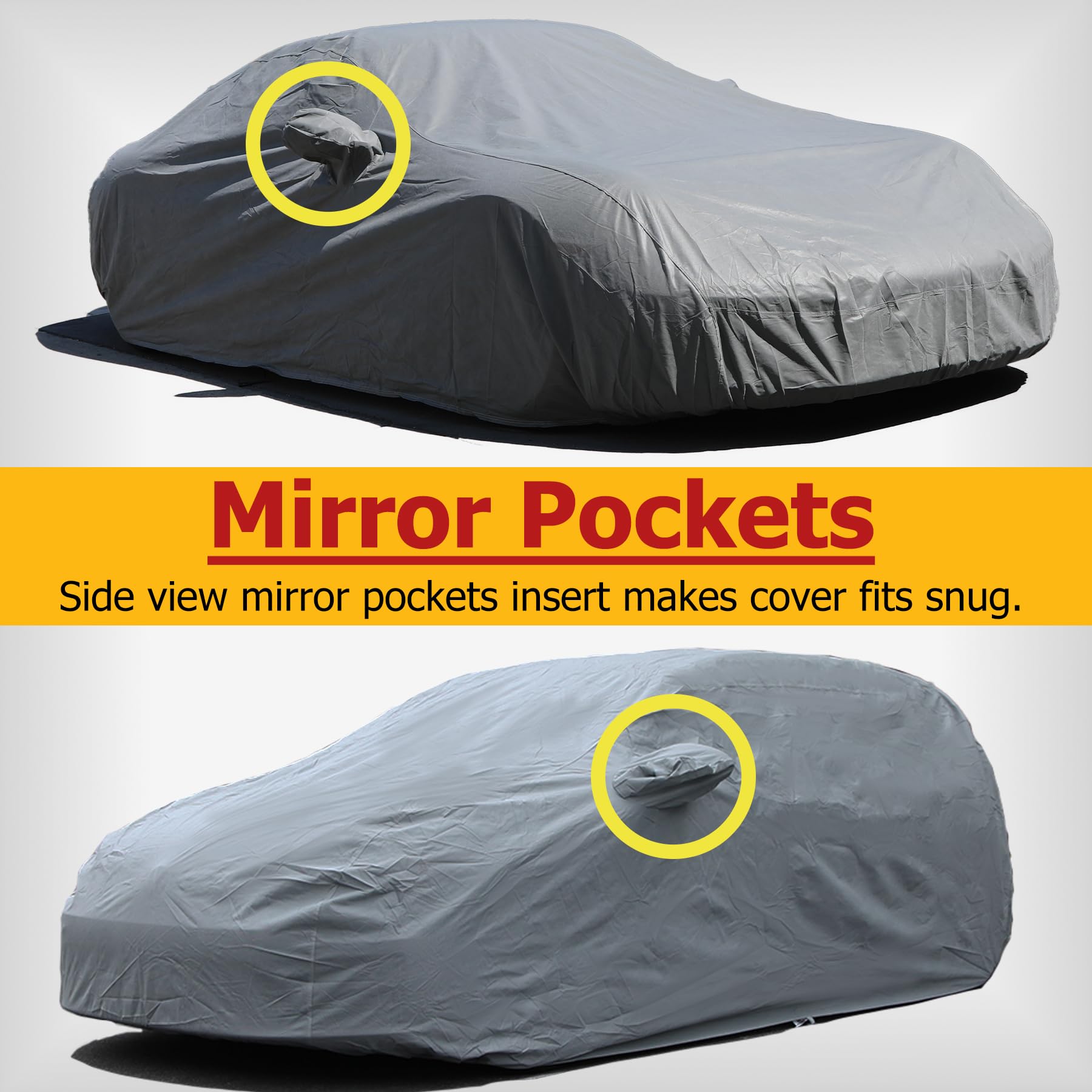 2021-2025 Toyota Corolla Sedan Car Cover - XTREMECOVERPRO Silver Series Grey Waterproof Outdoor Protection for All Weather & Parking