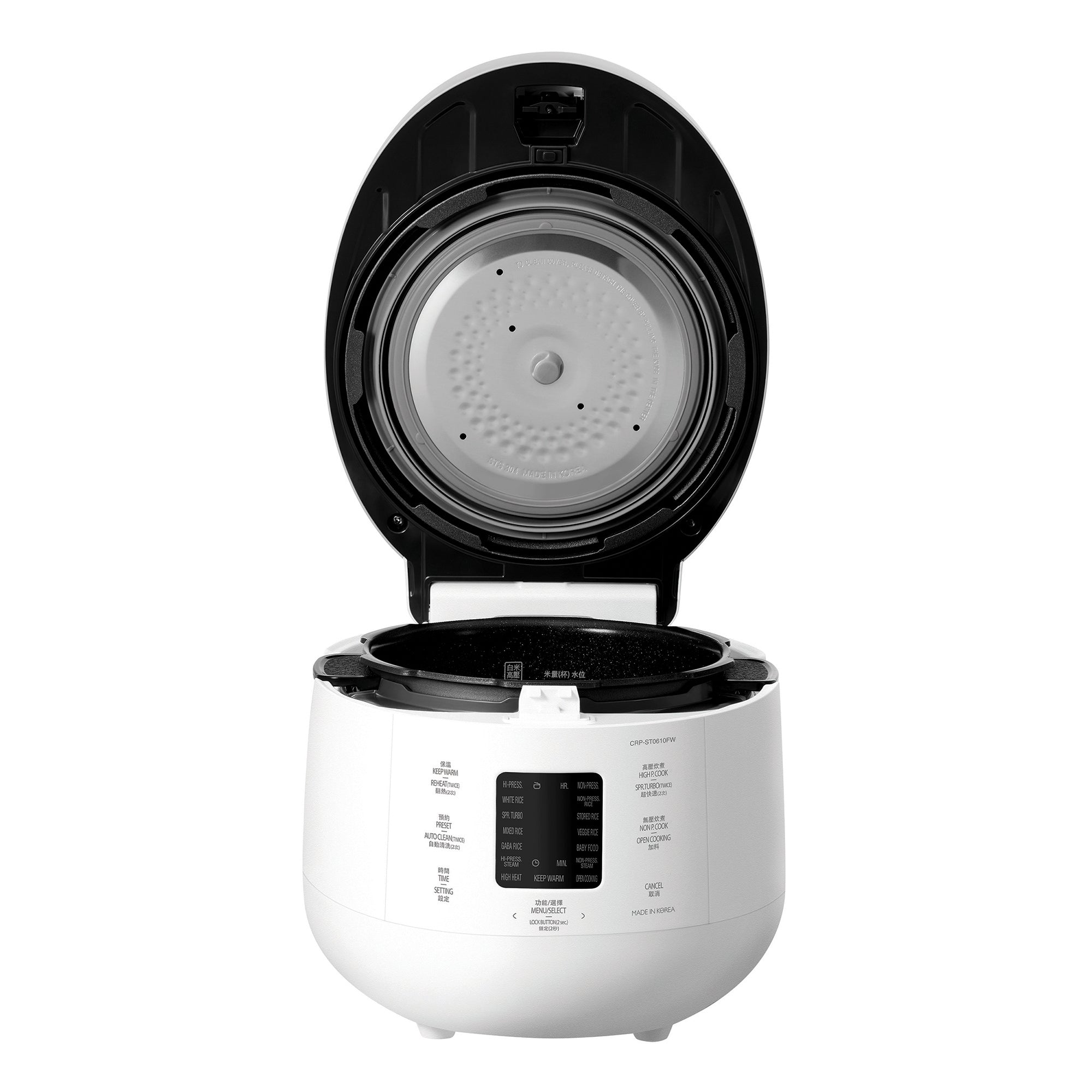 CUCKOO CRP-ST0610FW Twin Pressure Multi-Cooker with Sprouted Rice Function - Perfect for Healthy Meals, Family Dinners & Asian Cuisine