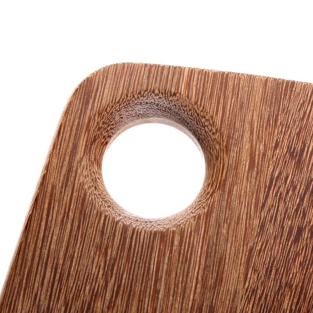 Premium Solid Wood Chopping Board - Natural Light Aroma, Heavy Duty Kitchen Cutting Board for Meat, Fruits, Vegetables & Bread | Includes Hanging Hole, Easy to Clean | 2 Size Options | Perfect for Home Kitchens, Restaurants & BBQ Parties