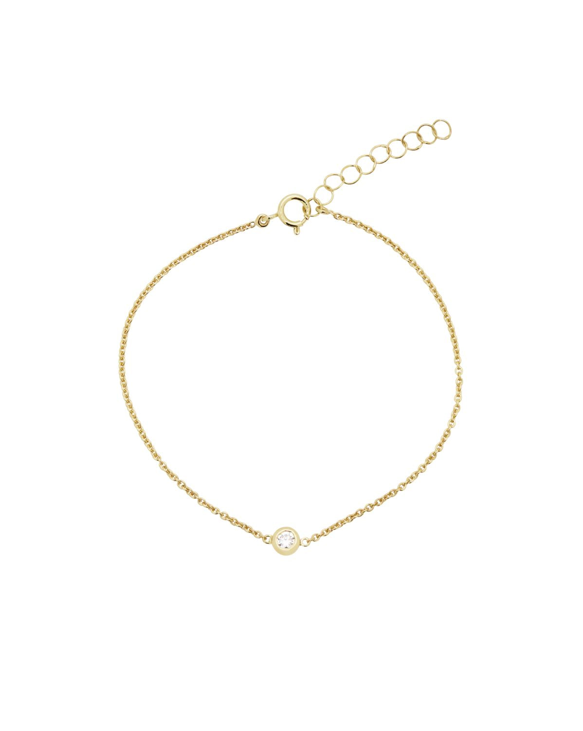 14K Solid Gold Bezel Diamond Bracelet for Women - Elegant Tennis Bracelet for Everyday Wear, Gifts & Special Occasions