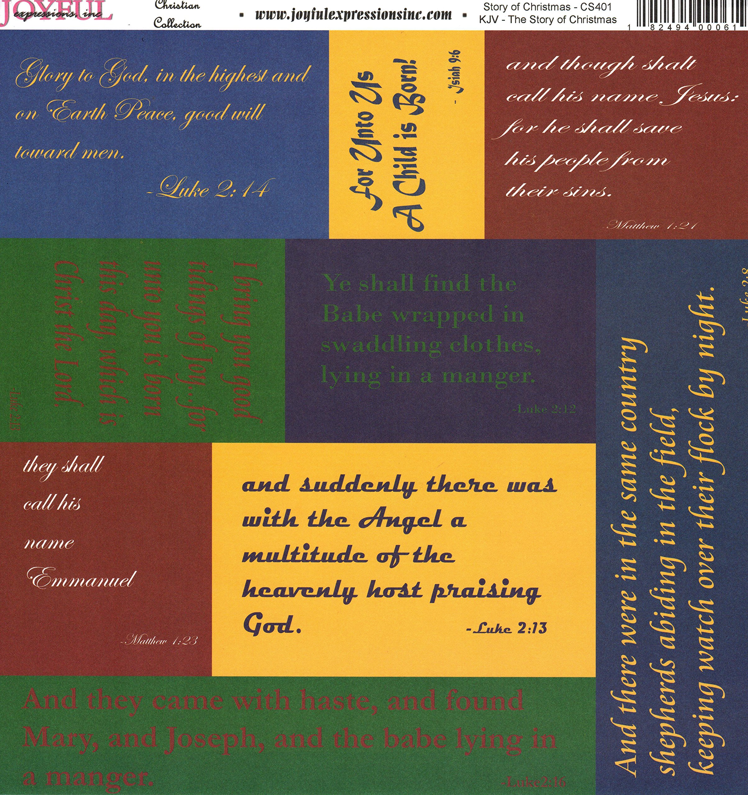 Primary Color Scripture Story of Christmas 12