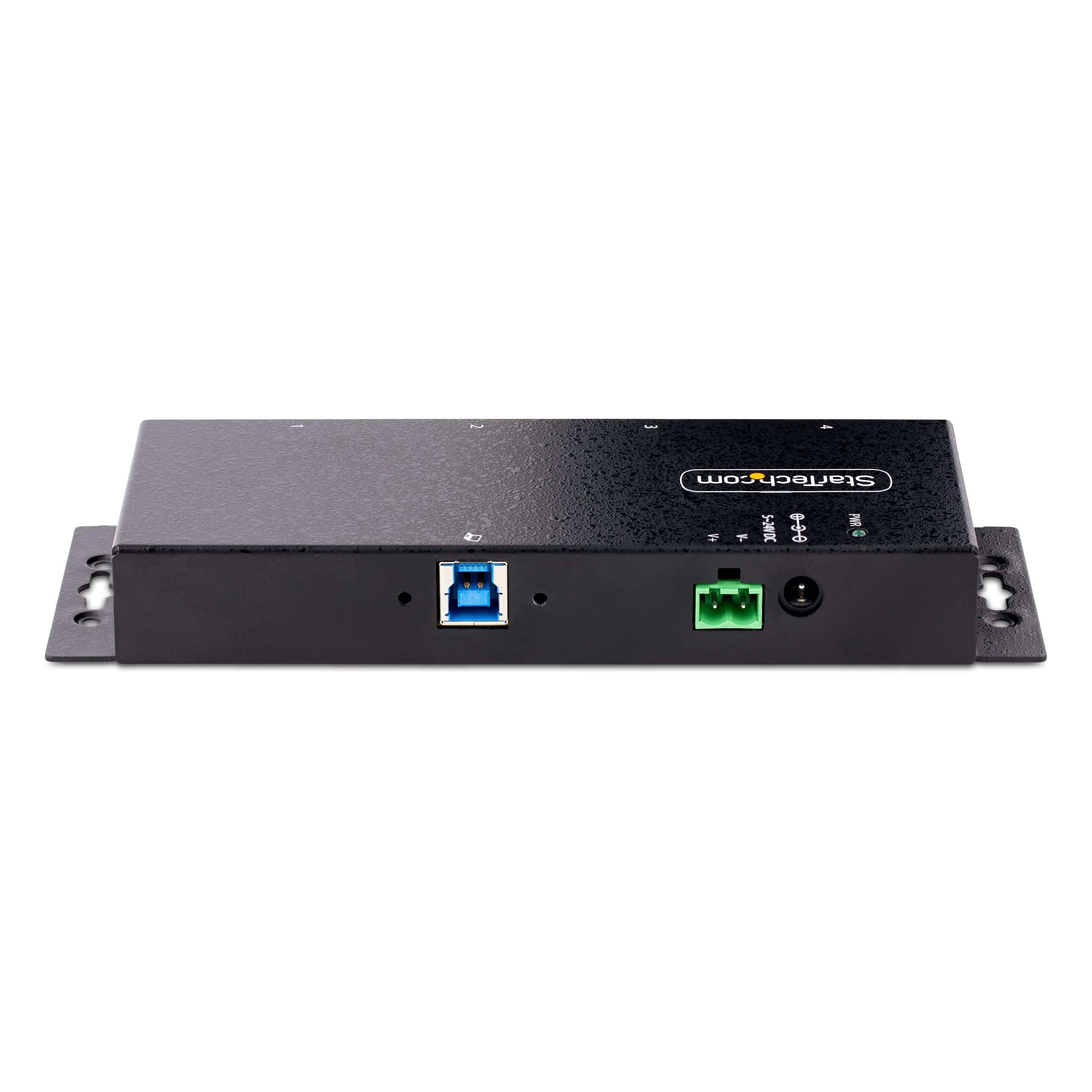 Industrial USB 3.0 Hub 4-Port - Rugged 5Gbps Hub with ESD Protection for Office & Workshop Use