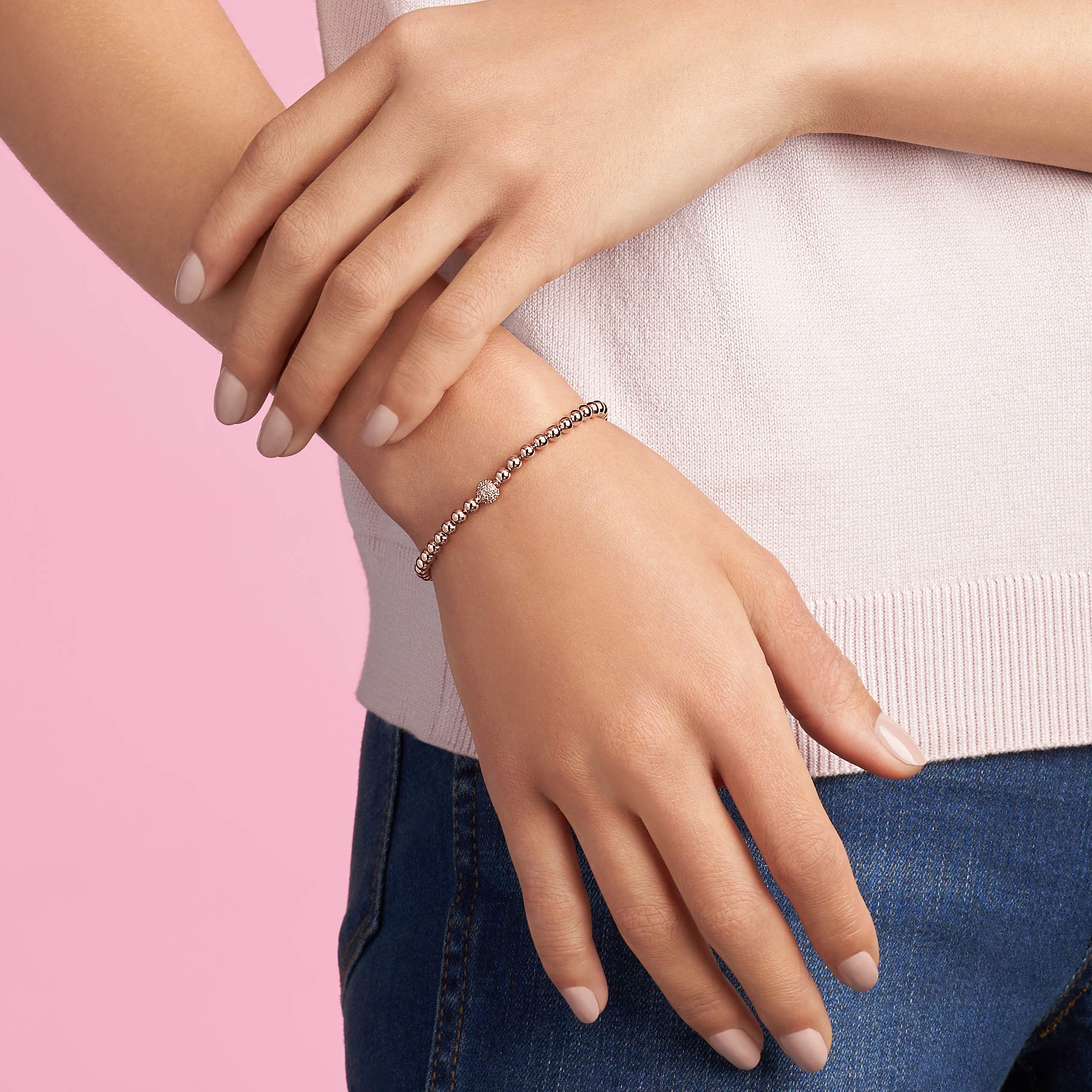 PANDORA Beads & Pave Clear CZ Charms for Bracelets - Elegant Sparkling Jewelry for Women's Pandora Bracelets | Perfect for Gifts, Anniversaries, and Everyday Wear