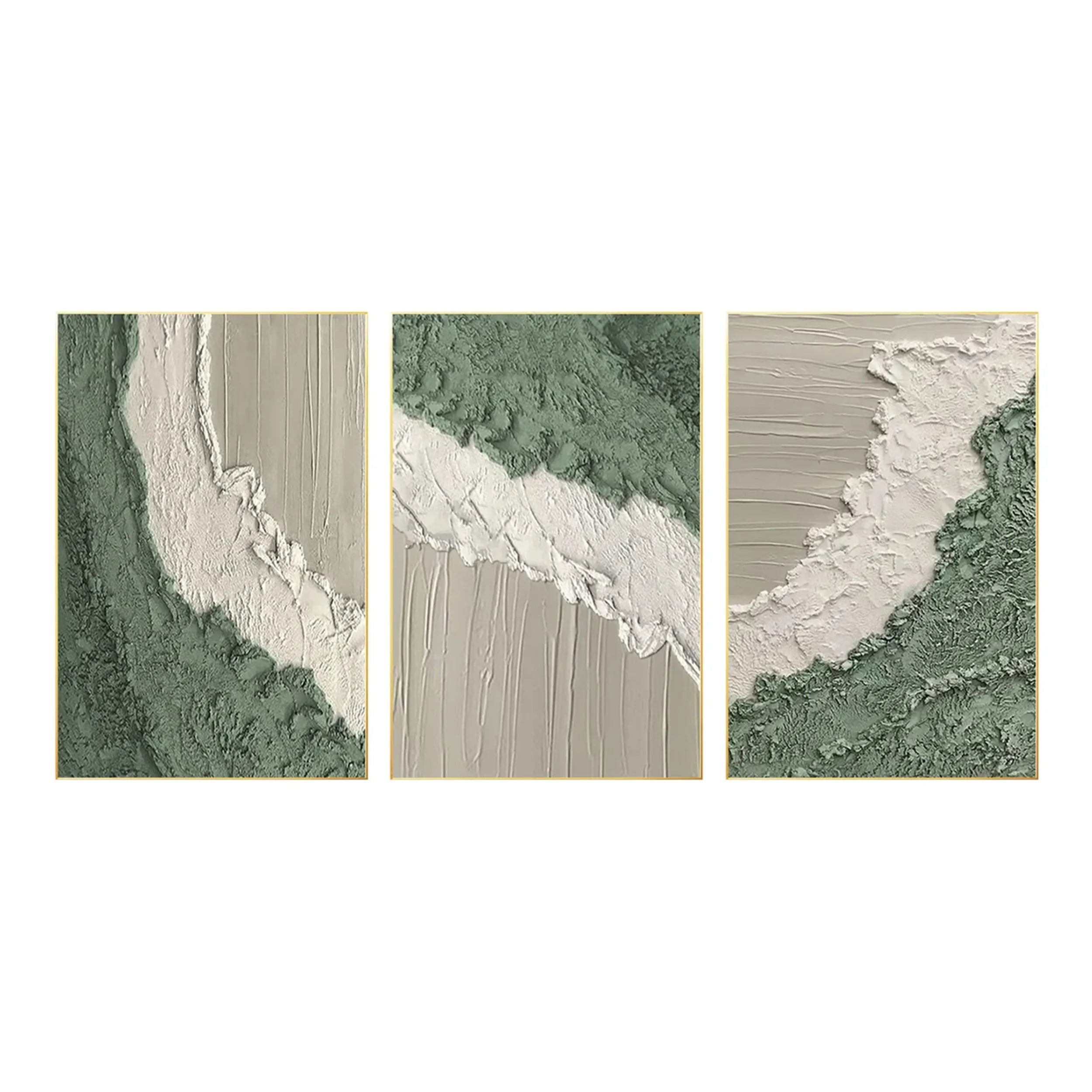 Ocean and Sky Painting Set of 3 - Modern Coastal Wall Art for Living Room, Bedroom & Office Decor | Premium Canvas Prints | #OS146