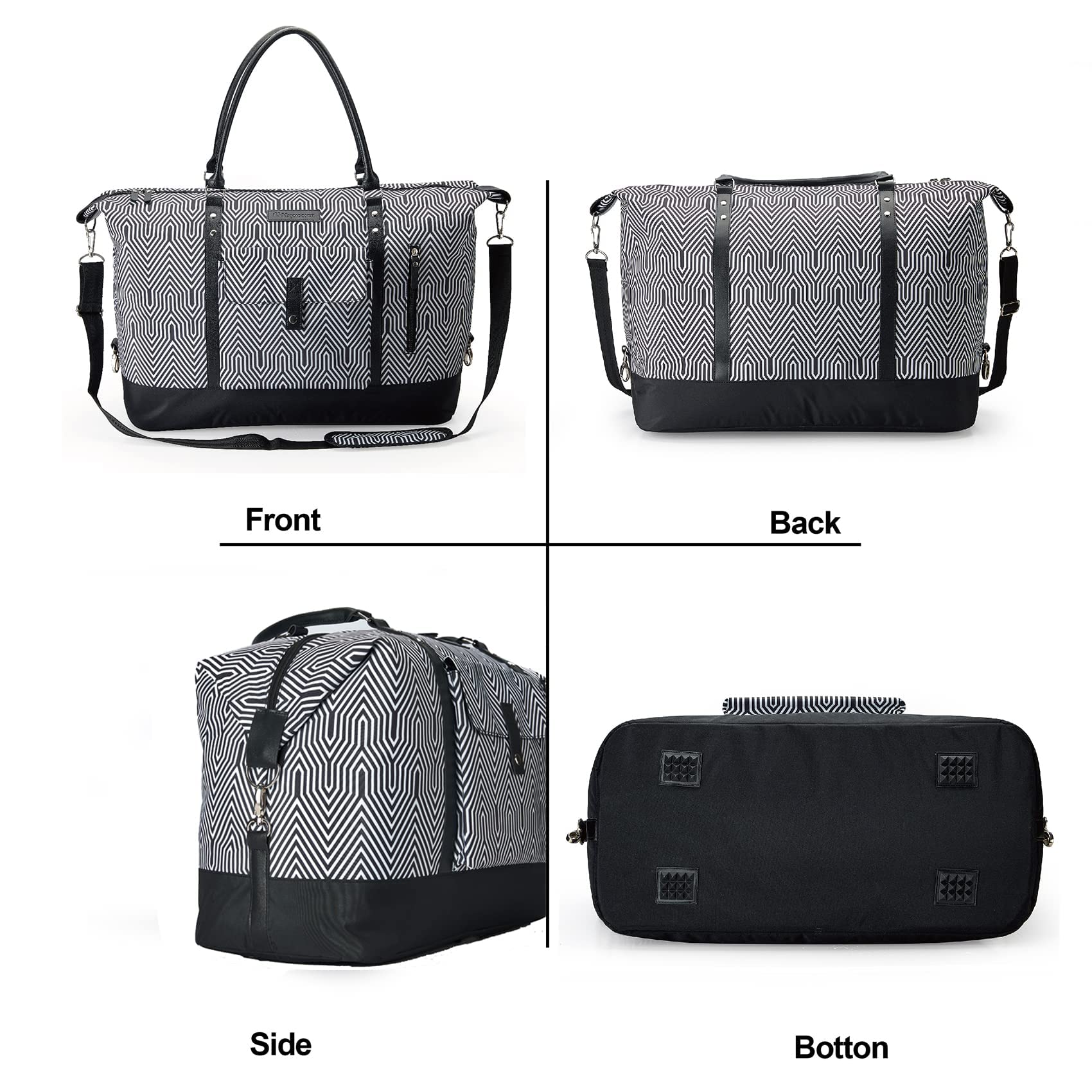 MAYMOONER Unisex Travel Tote Duffle Bag - Large Weekender Overnight Bag for Men & Women | Perfect for Gym, Beach Trips & Weekend Getaways