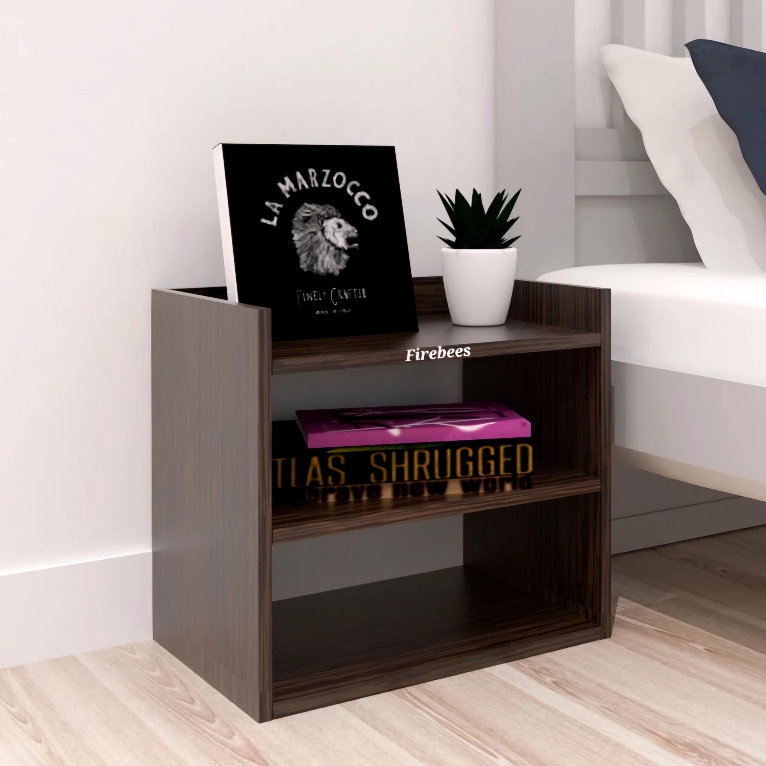 Premium Engineered Wood Shoe Rack Organizer - 3-Tier Open Shelf Storage for Shoes, Slippers & Boots | Space-Saving Home & Office Furniture for Living Room, Entryway, Bedroom & Closet Organization