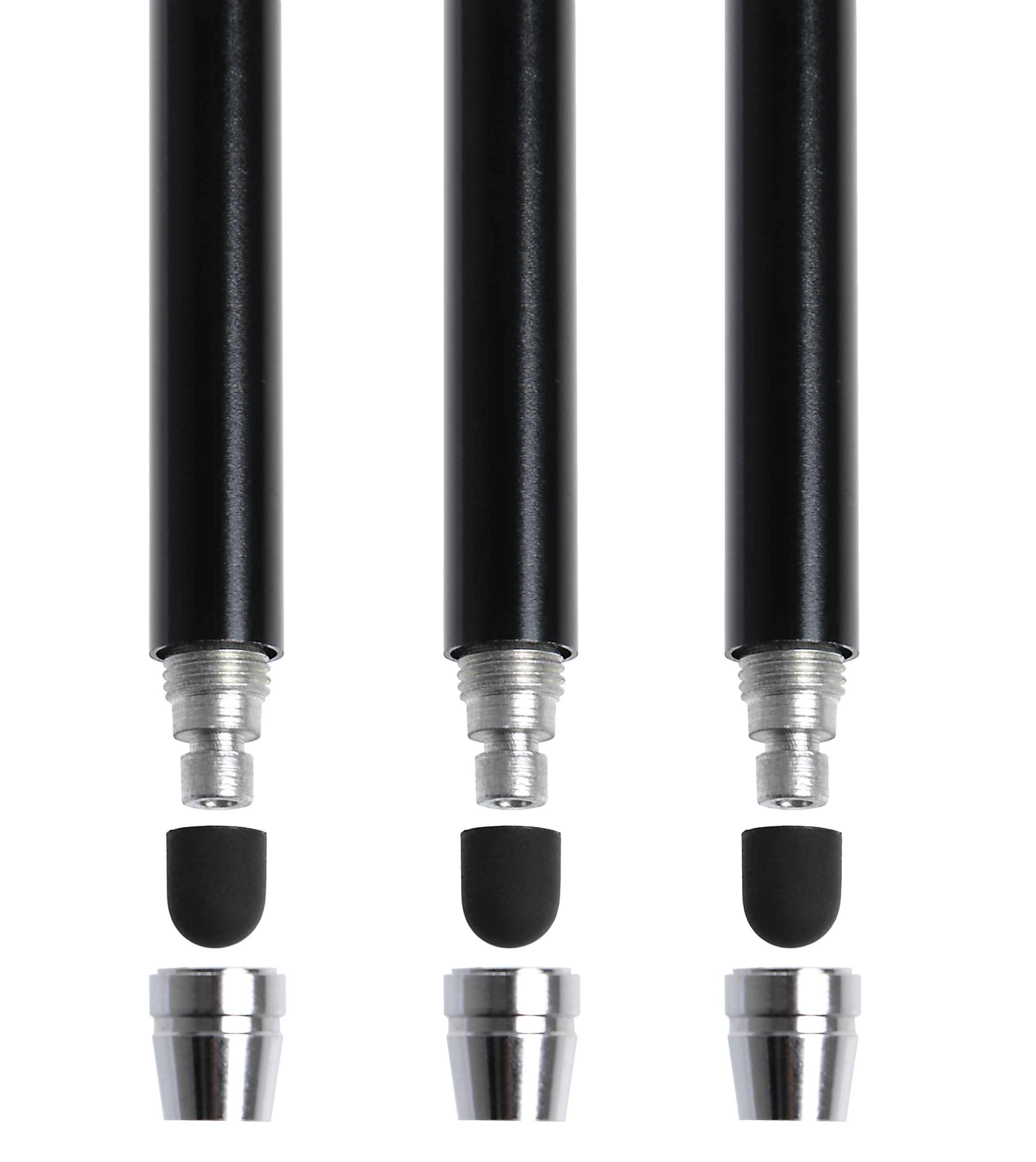 Friendly Swede Stylus Pen 3-Pack - Thin-Tip for Touchscreen Devices | Office & Drawing Use