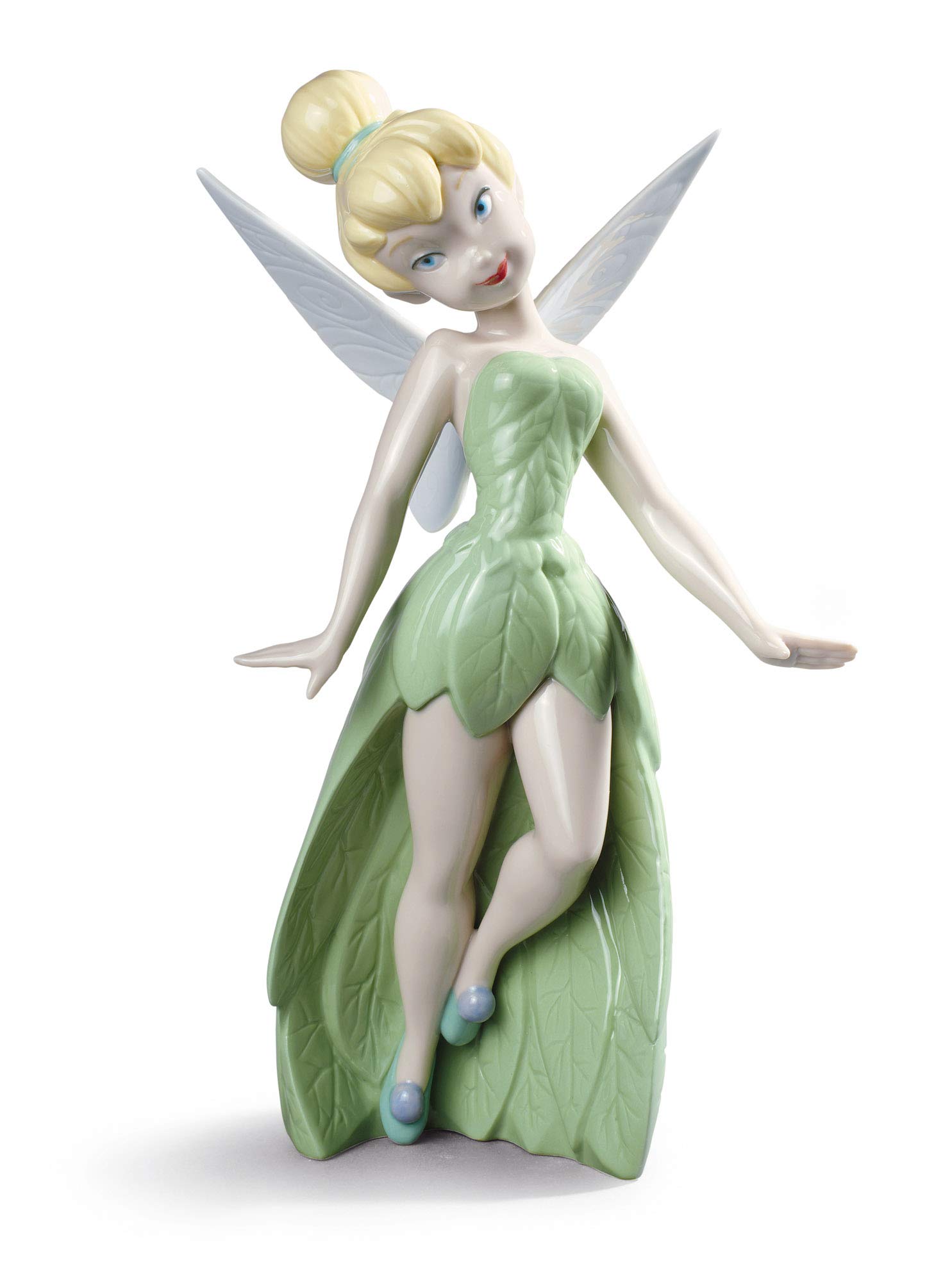 Disney Tinker Bell Porcelain Figurine - Collectible Fairy Statue for Home Decor, Gift, and Disney Fan Display