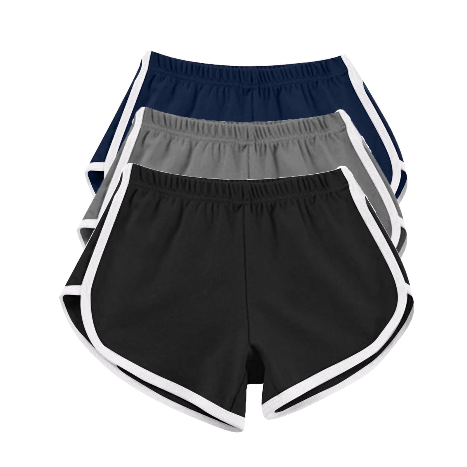 Women's 3-Pack Lounge Shorts - Comfy Gym & Sleep Shorts for Workout & Relax