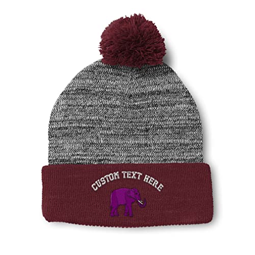 Heather Gray Burgundy Personalized Text Here