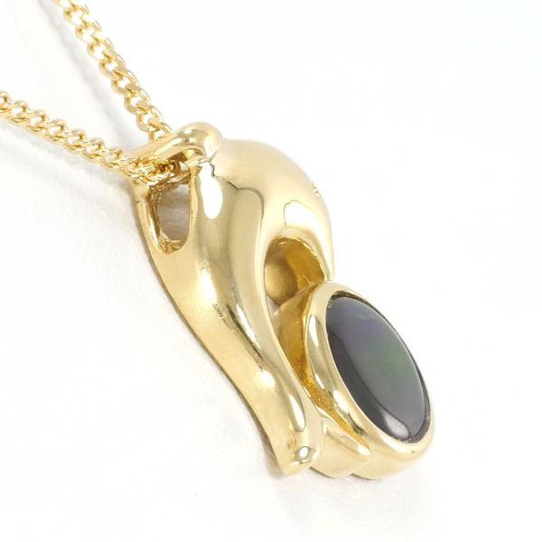 18K Yellow Gold Ammolite Necklace - Elegant Gemstone Jewelry for Women | Perfect Gift for Birthday, Anniversary & Special Occasions