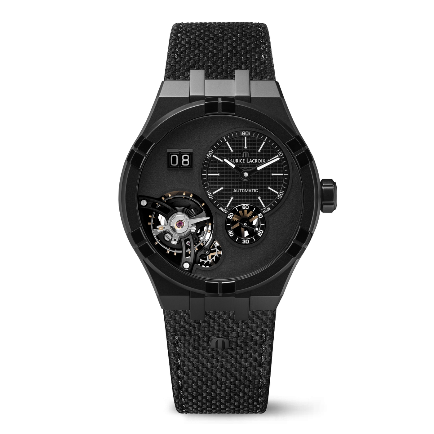 AIKON MASTER GRAND DATE Black Men's Luxury Watch - Premium Automatic Chronograph Timepiece for Business, Formal & Special Occasions