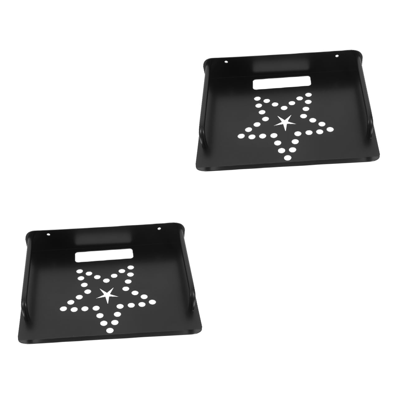 Tofficu 2-Pack Universal Wall Mount Bracket for Projector, Camera, Router & DVD - Heavy Duty Adjustable Shelf with Cable Management for Home Theater, Office & Gaming Setup