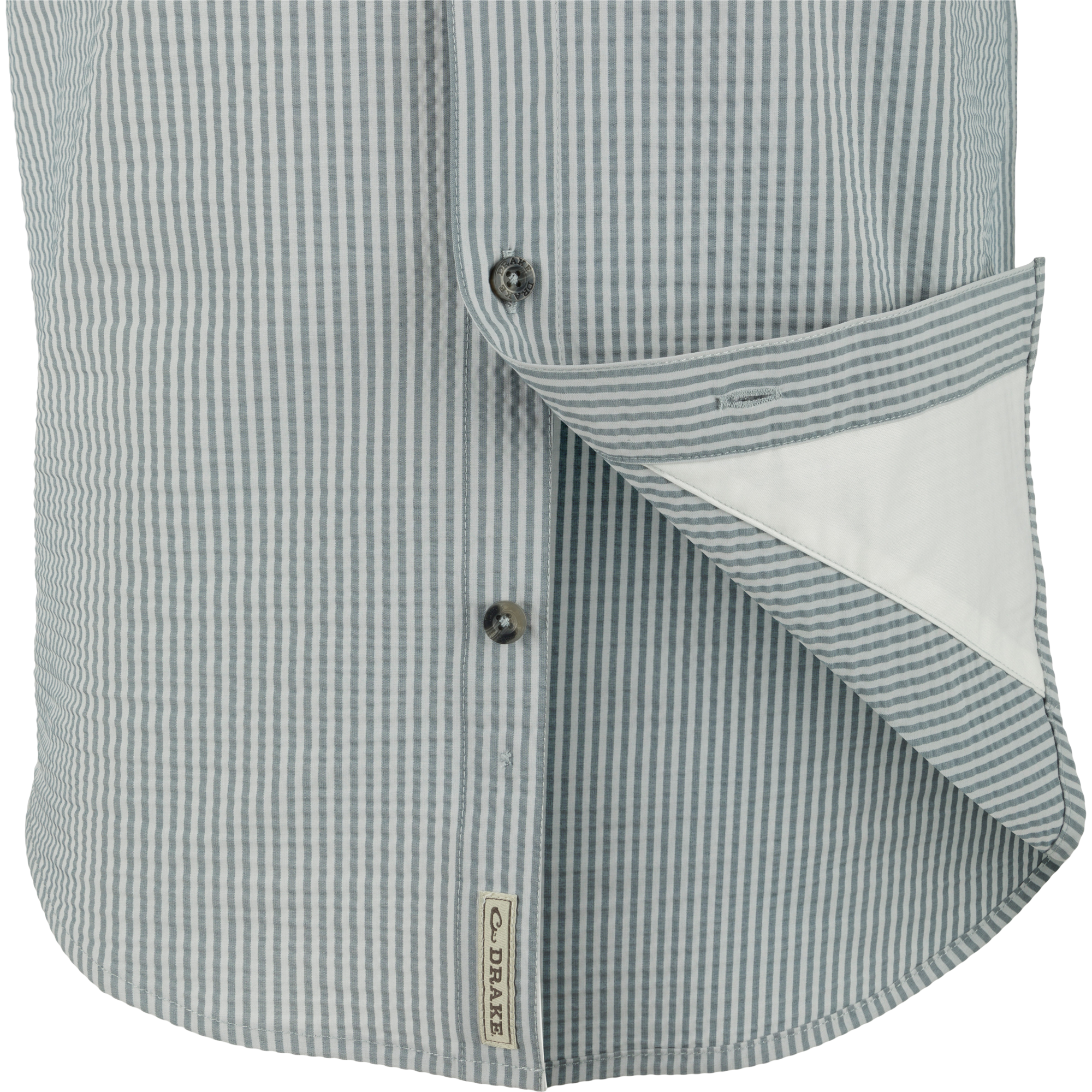 Frat Seersucker Striped Short Sleeve Button Down Shirt for Men - Casual Summer Office & Beach Wear