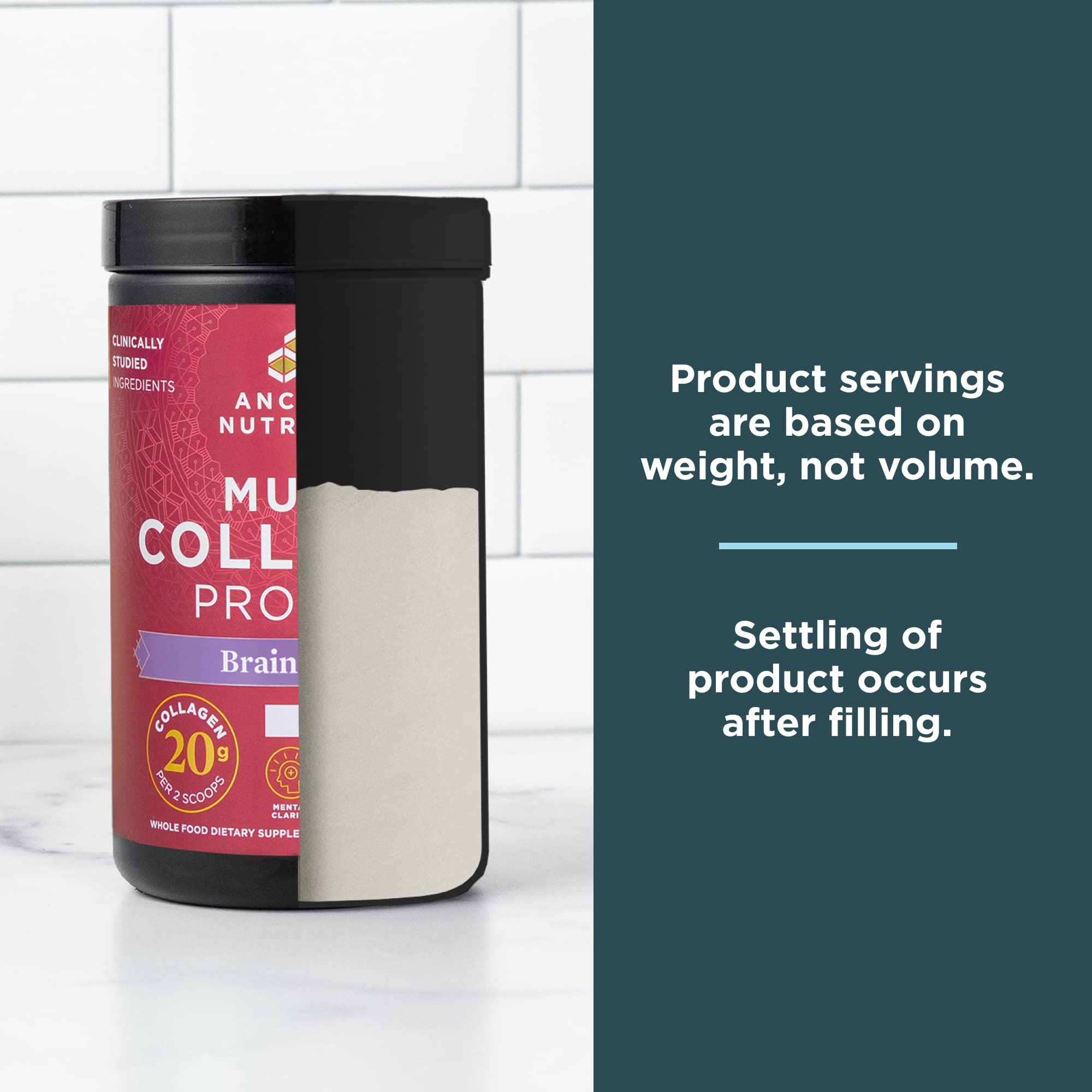 Ancient Nutrition Collagen Protein Powder with Brain Boost - Vanilla Flavor for Stress Management & Joint Support (45 Servings) | Supports Cognitive Function & Mobility for Active Lifestyles
