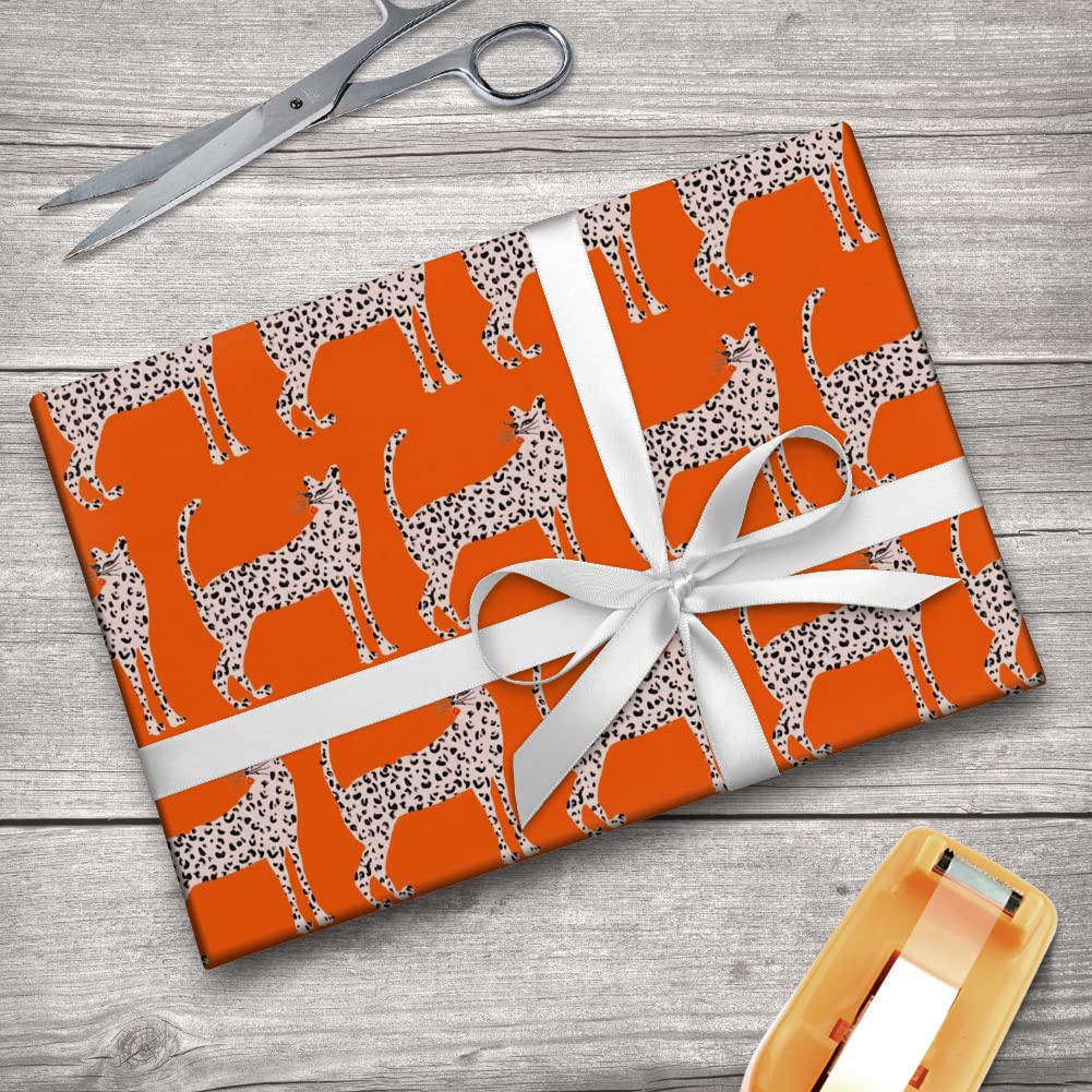 Cheeky Cheetahs Gift Wrap Paper Rolls - Fun Animal Print Wrapping Paper for Birthdays, Parties & Special Occasions | GRAPHICS & MORE Premium Wrapping Paper