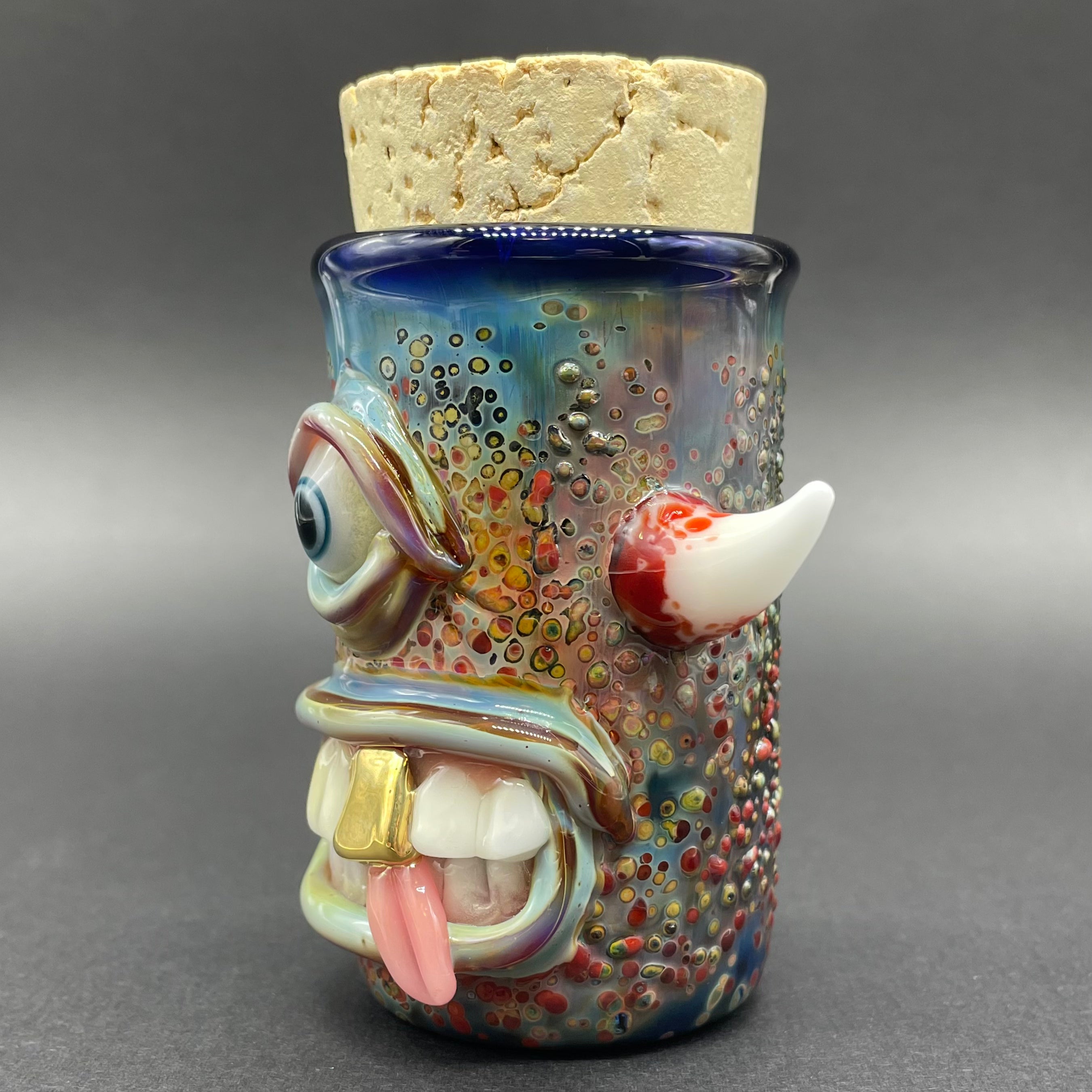 Cyclops Cork Jar - Airtight Glass Storage Container for Spices, Coffee, Tea & Kitchen Pantry Organization - Perfect for Home, Office & Gift Giving