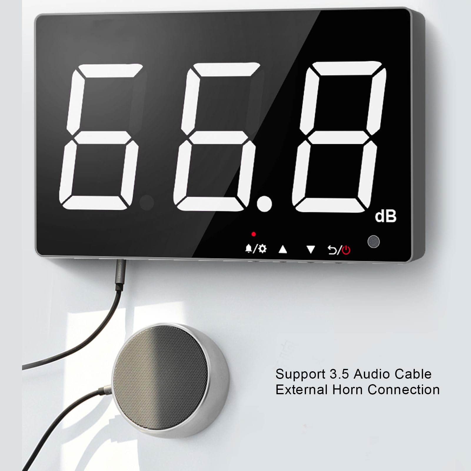 Professional Digital Sound Level Meter with Alarm - 9.6