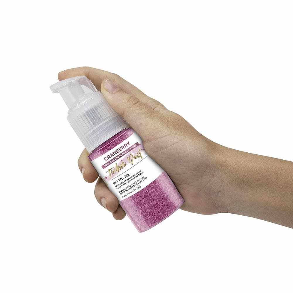 Cranberry Tinker Dust® Glitter Spray Pump (12-Pack) - Shimmering Body & Hair Glitter for Parties, Cosplay & Festivals
