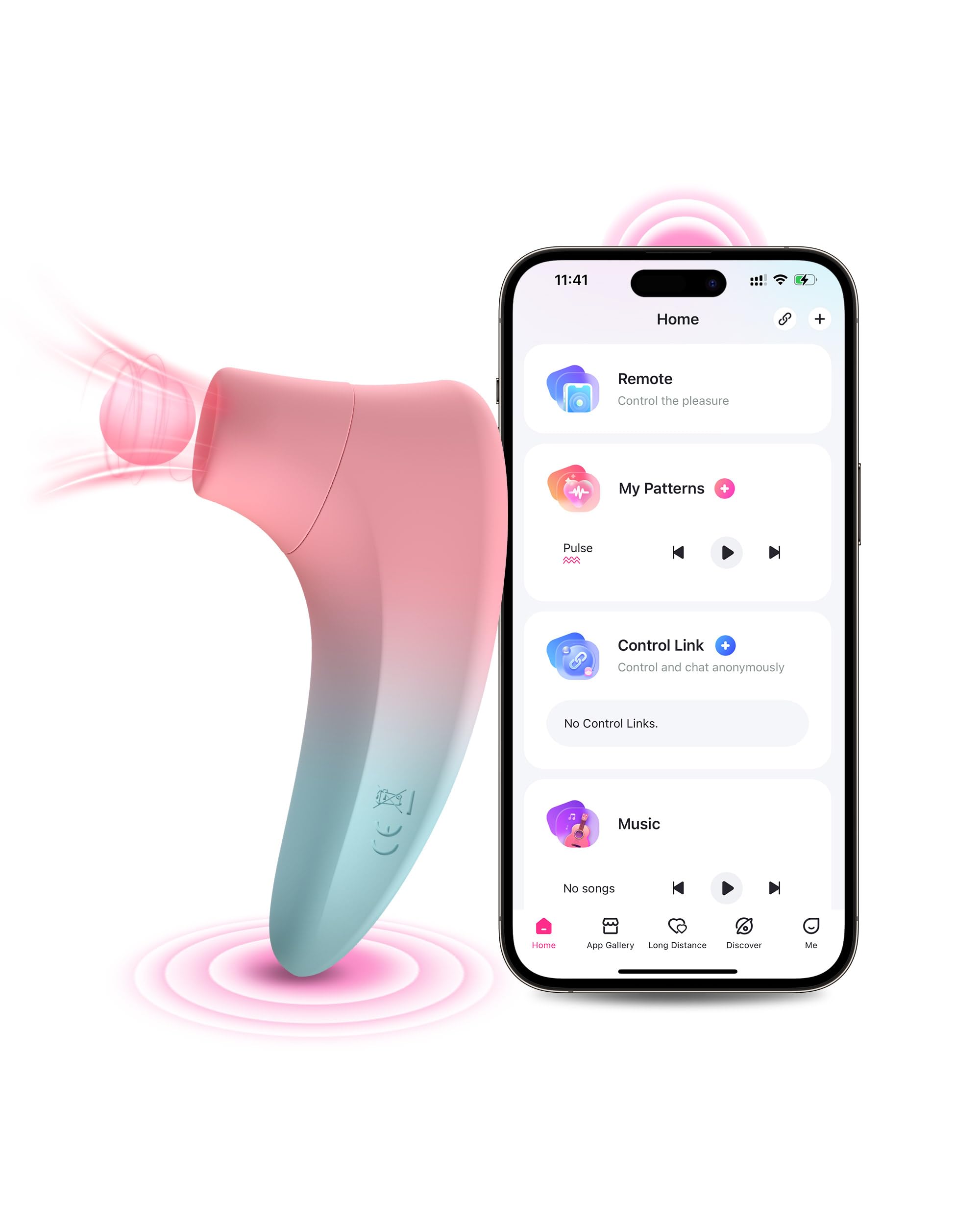 LOVENSE Tenera 2 Clitoral Sucking Vibrator for Women, Pressure Wave Stimulator with Powerful Vibrations, Rechargeable Adult Sex Toy - Perfect for Solo Play & Couples Intimacy