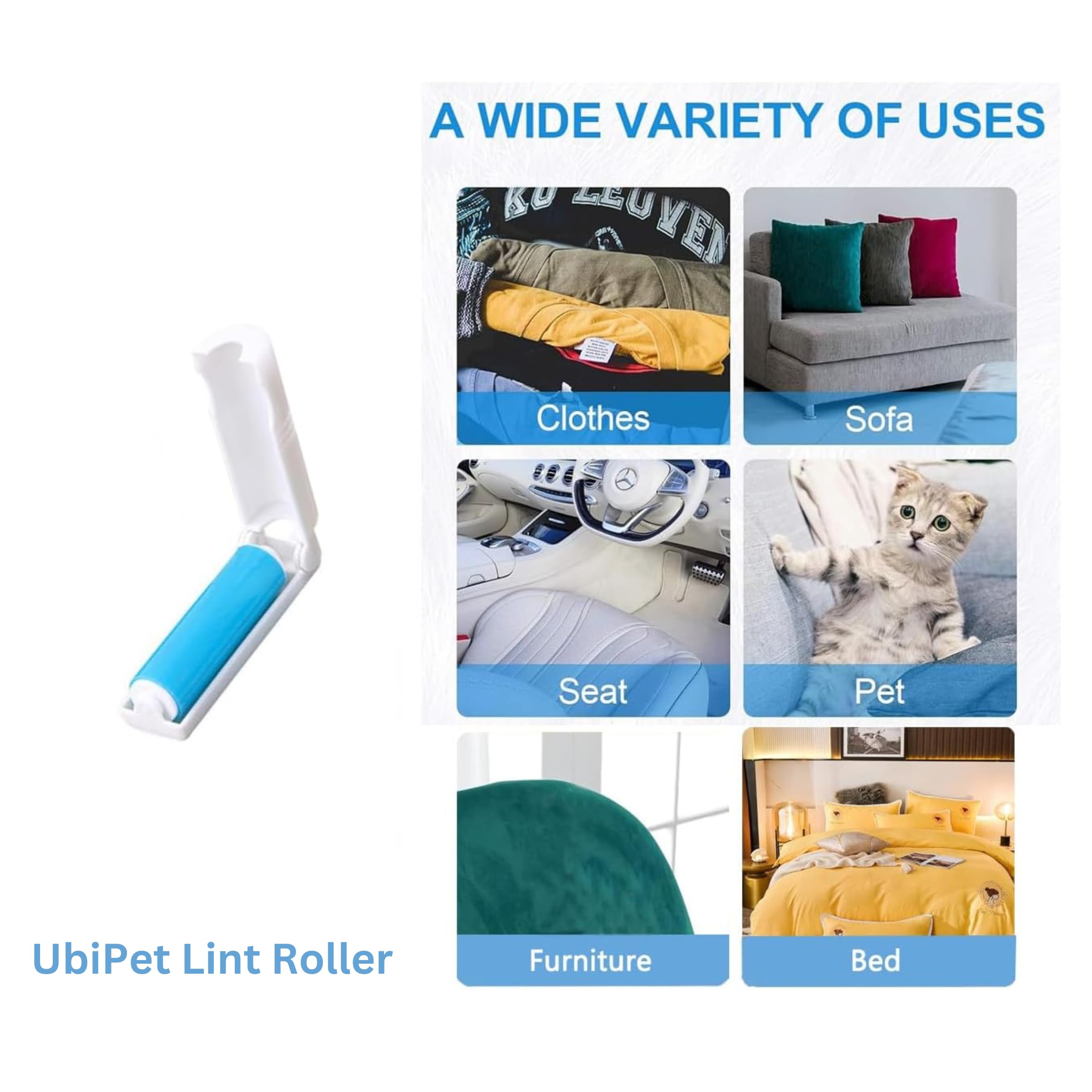 Premium Cat Soup Mini Bundle - Chicken & Tuna Flavor (16 Pouches x 40g) with Free Catnip & UbiPet Lint Roller - Wet Food Topper for Picky Eaters, Perfect for Travel & Daily Feeding