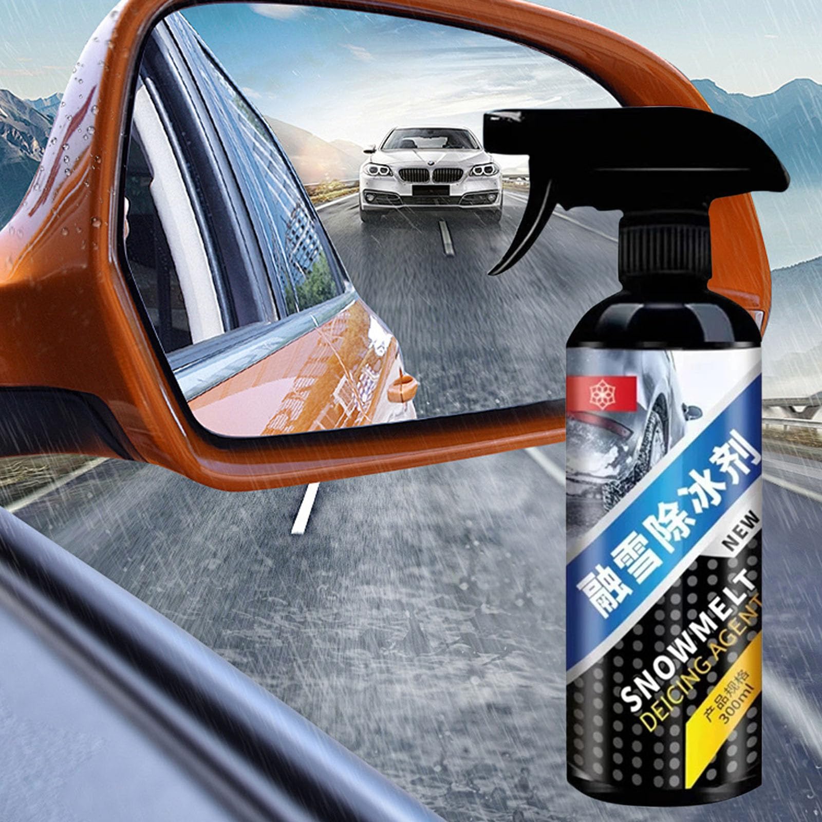 300ML Car Windshield Deicer Spray - Fast-Acting Windshield Defroster & De-Icing Solution for Winter - Essential for Snow, Ice Removal & Safe Driving in Cold Weather