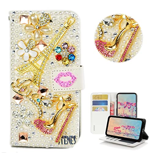 Eiffel Tower Girls High Heel Flowers Lips / Pink