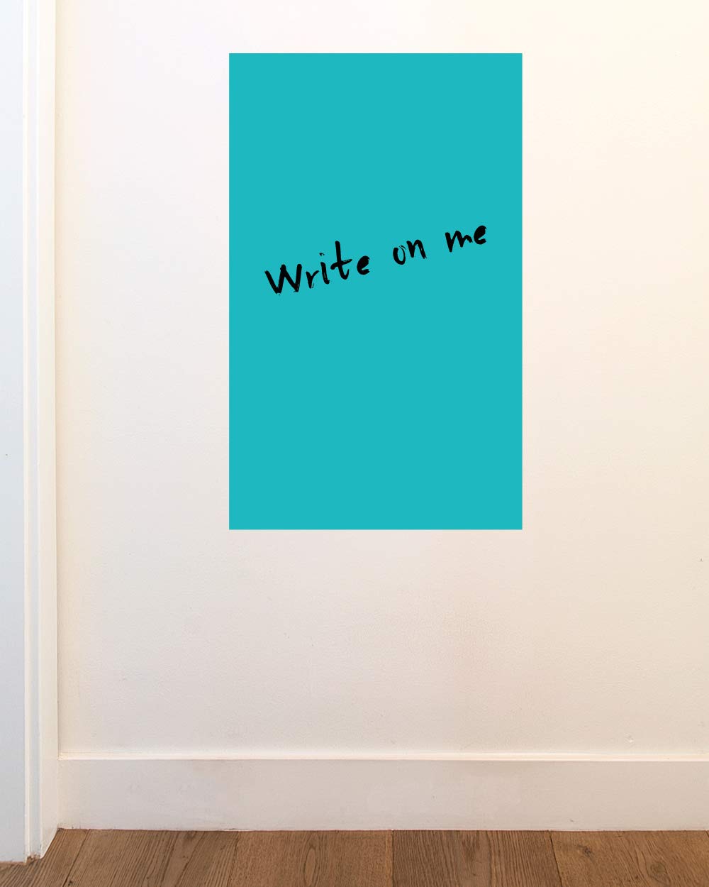 BLIK Surface Graphics Teal Removable Wall Decal - 16x26 Inch Dry Erase Whiteboard Alternative for Home, Office & Classroom | Colorful Reusable Sticker for Notes, Planning & Creative Projects