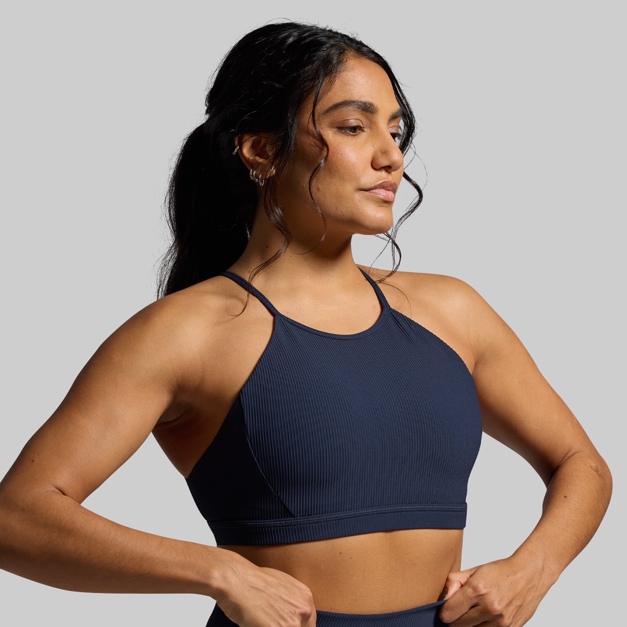 Break the Limits High Support Sports Bra (BP Navy) - Perfect for Running, Yoga & Gym Workouts
