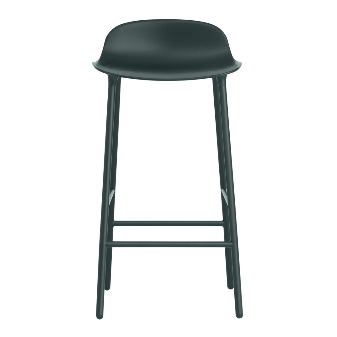 Modern Metal Leg Form Counter Stool - Bar Stool for Kitchen Island, Breakfast Nook & Home Decor