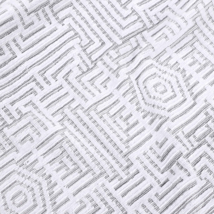 Premium Cotton Modern Geometric Jacquard Plush Bath Towel Set of 2 - Ultra Absorbent & Quick Dry Bath Sheets for Spa, Gym & Luxury Bathroom Decor