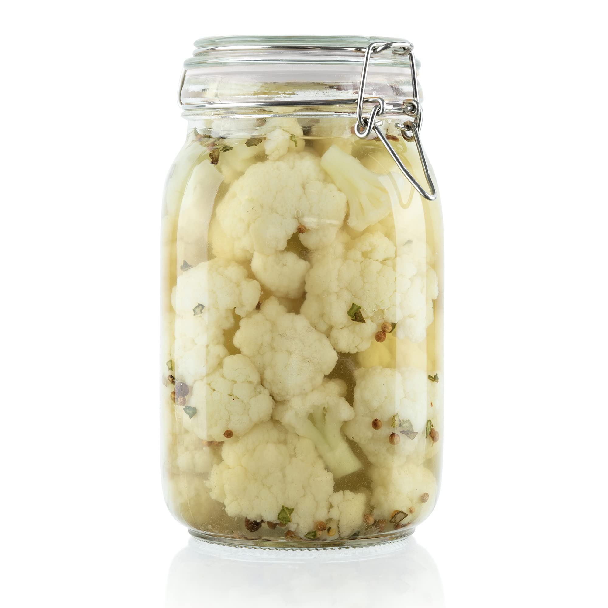 Galashield 50 oz Glass Jars with Airtight Lids - Leak Proof Food Storage Containers for Kitchen Pantry Organization, Dry Goods, Coffee, Tea, Spices & Meal Prep
