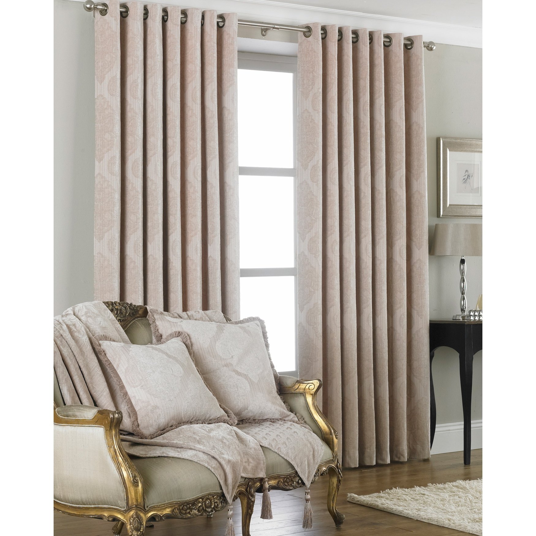 Winchester Ring Top Curtains 66x72 Inches Mocha Brown - Blackout Window Drapes for Living Room, Bedroom & Home Decor