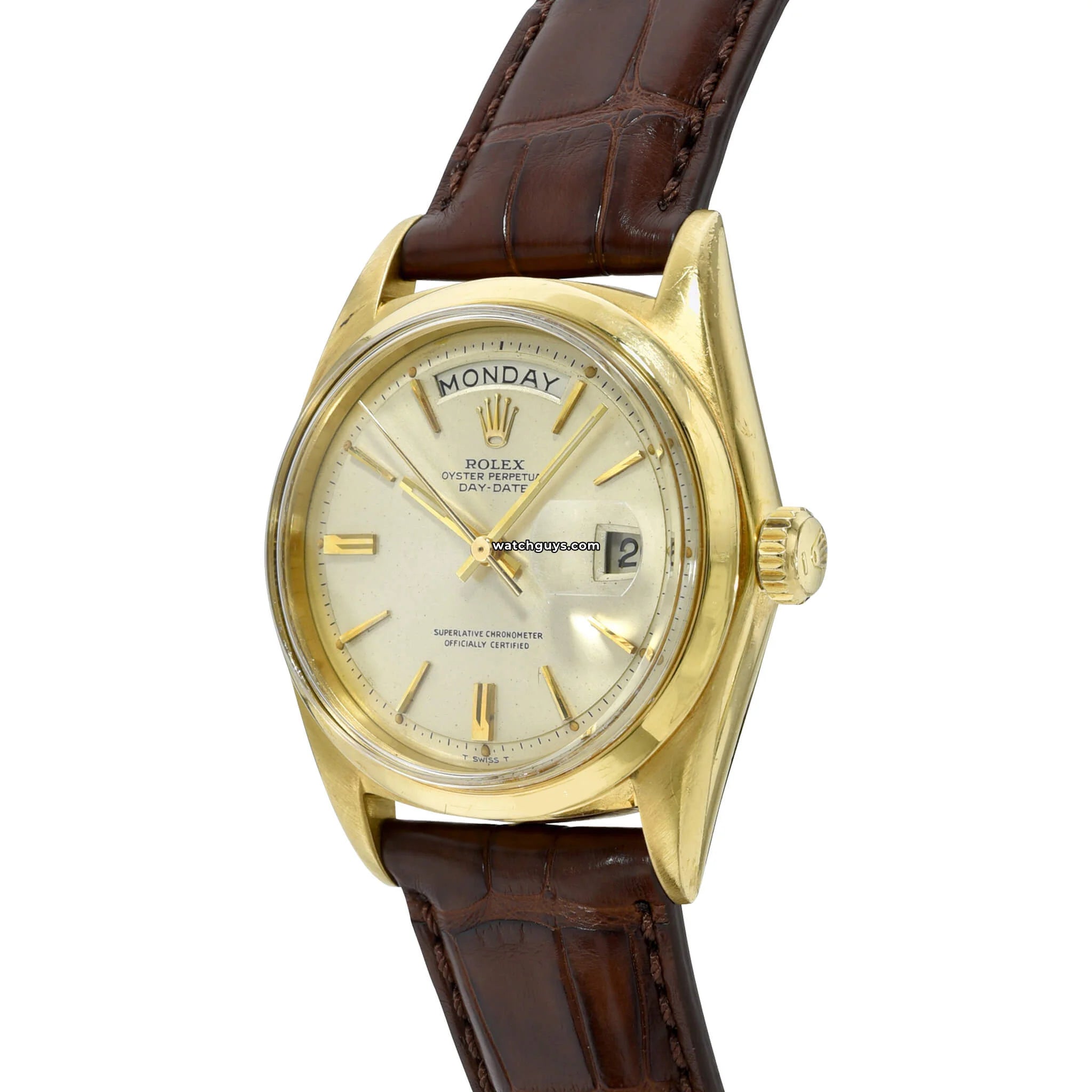 Authentic Rolex Day-Date 1802 18K Yellow Gold Men's Watch - Luxury Timepiece for Business & Formal Occasions