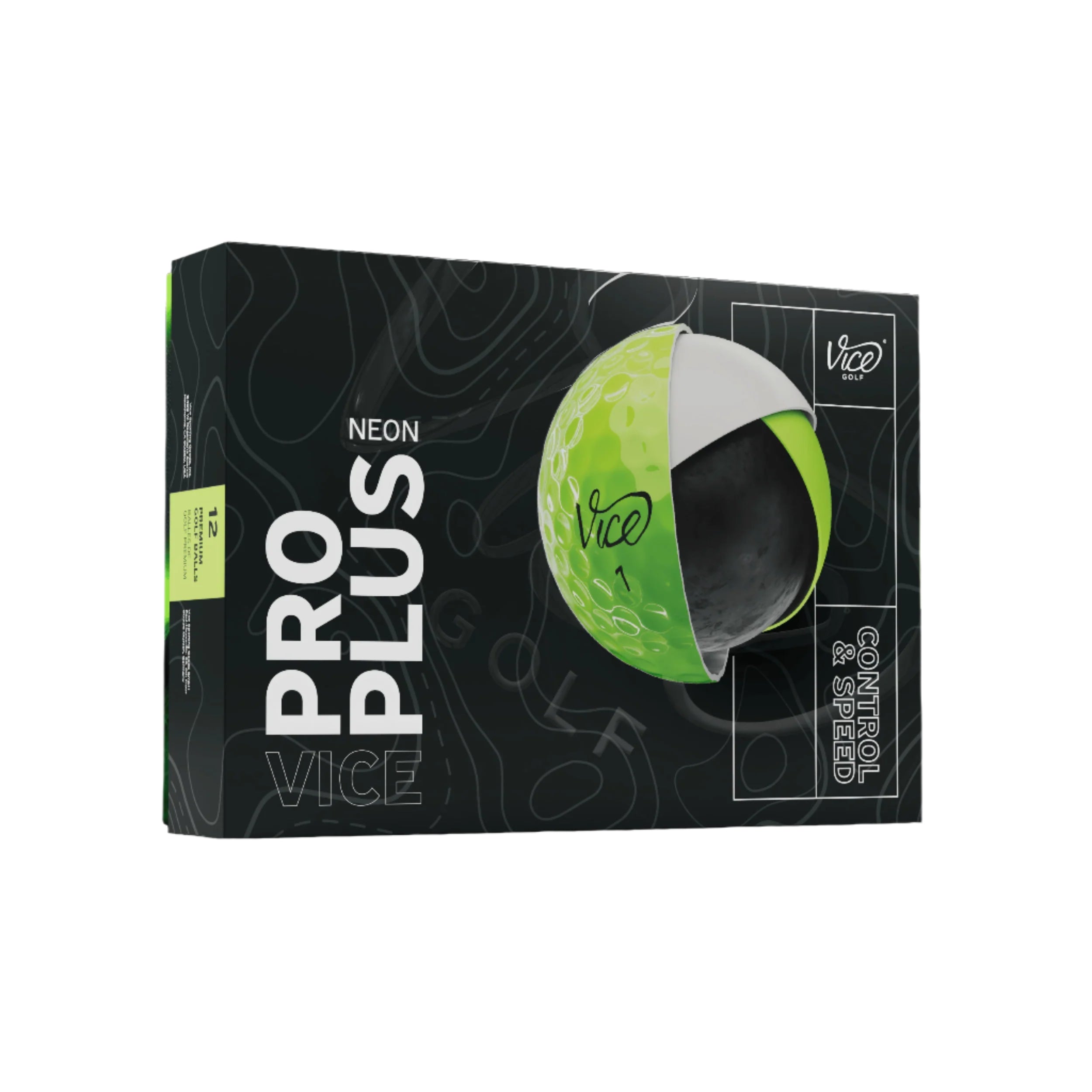 Vice Pro Plus Golf Balls - Premium Performance Golf Balls for Low Spin & Maximum Distance | Perfect for Tournament Play & Practice Rounds