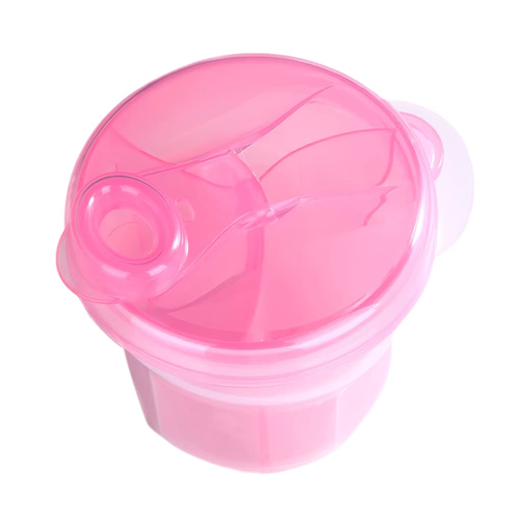 Baby Formula Dispenser & Powder Storage Container - Portable Milk Powder Organizer for Travel, Outdoor, Snacks - BPA-Free Food Box with Measuring Scoop (Pink) | Perfect for On-the-Go Feeding, Daycare & Family Outings