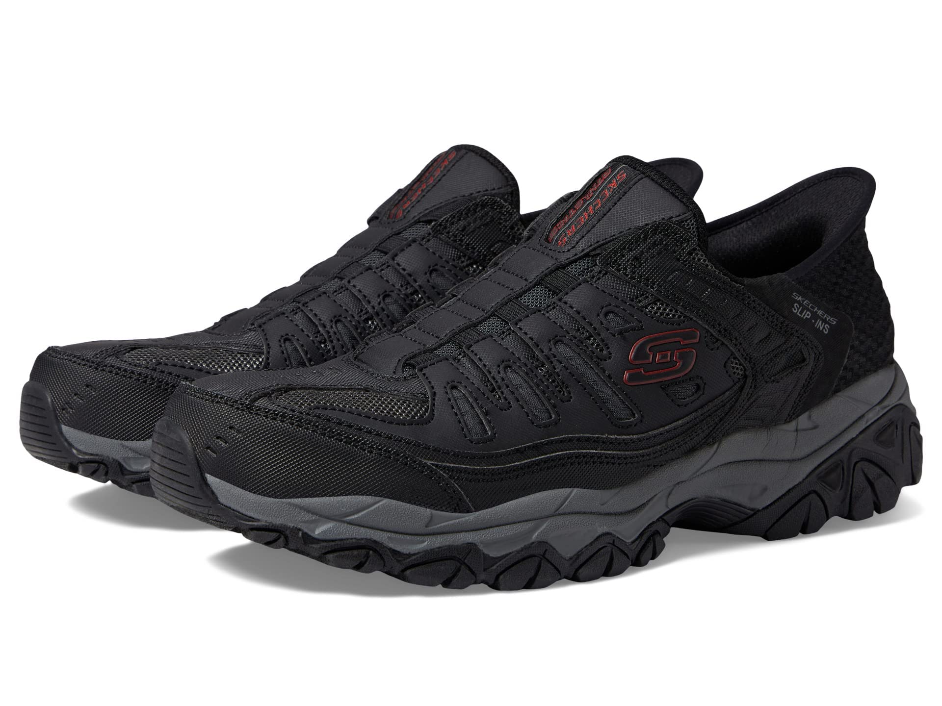 Skechers Men's Afterburn M-Fit Ridgeburn Hands-Free Slip-On Loafers - Comfortable Casual Shoes for Walking, Work & Everyday Wear